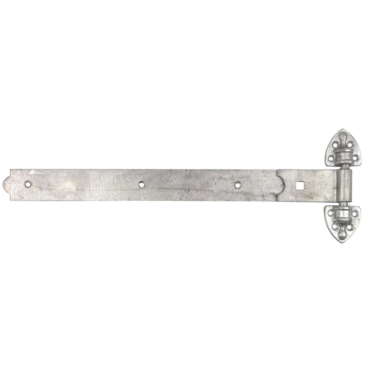 GateMate Matt Silver Straight Heavy Reversible Hinges 180mm x 24" x 600mm 2 Pack (457YV)