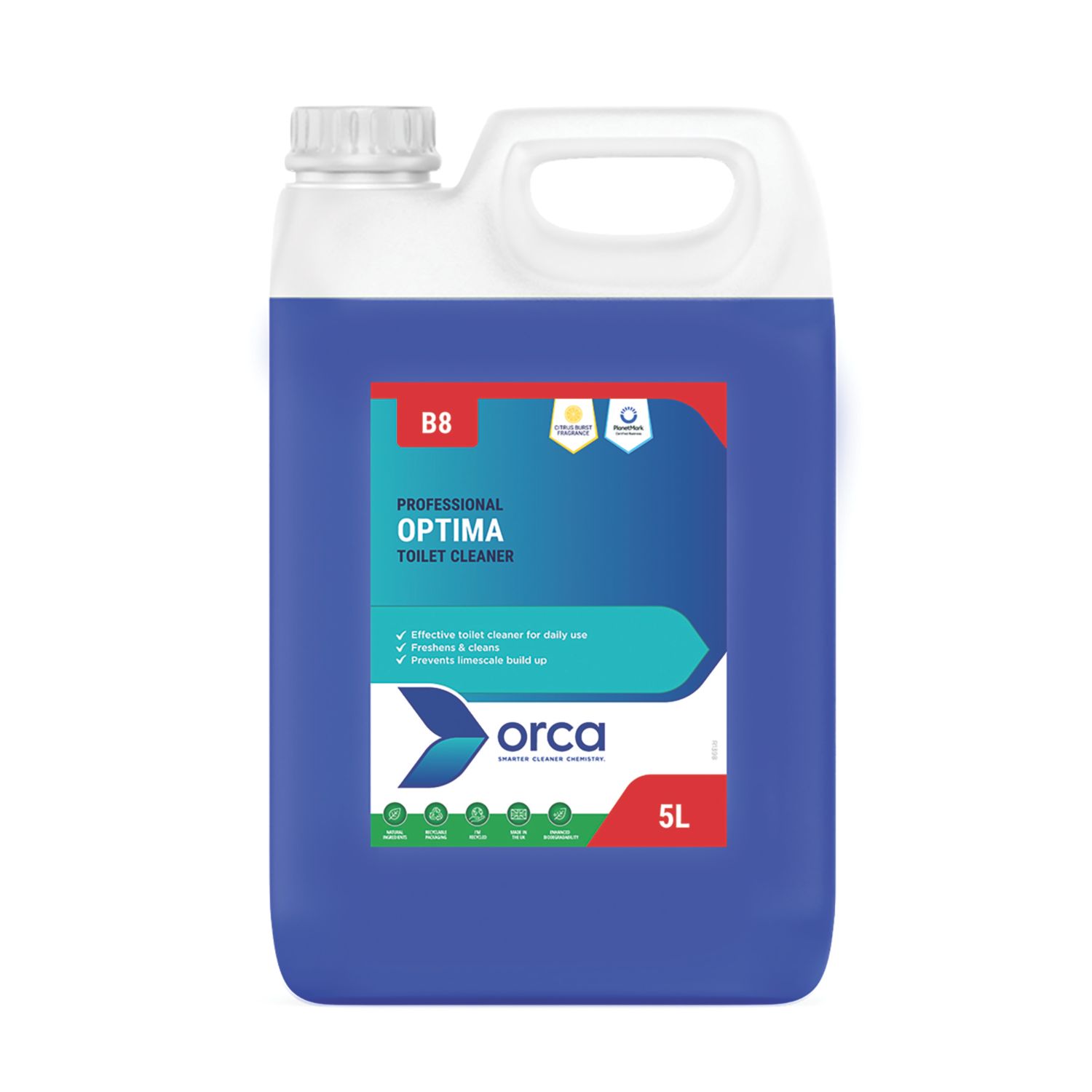 Orca B8 Toilet Cleaner 5Ltr (458CH)
