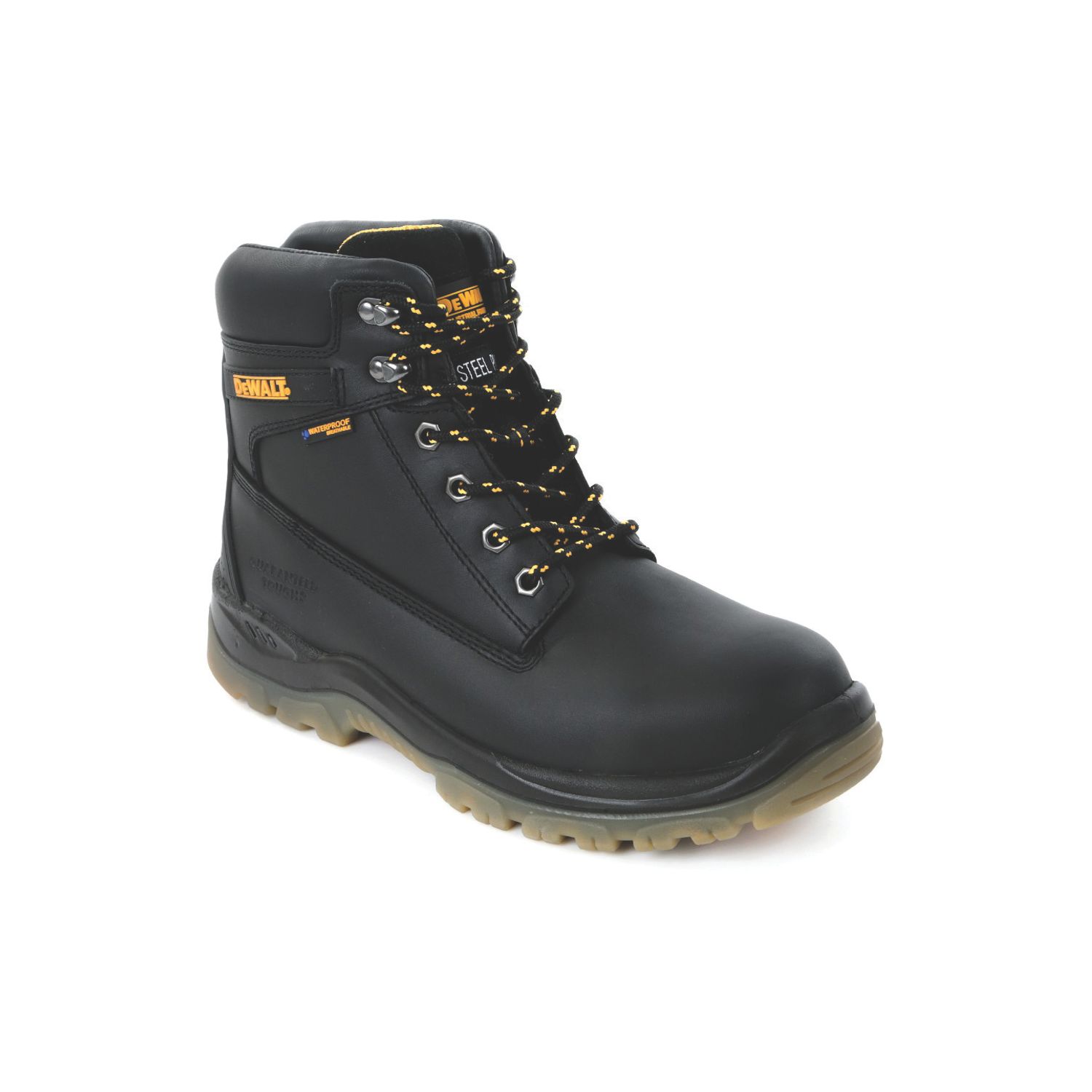 DEWALT Titanium Size 10 Black Waterproof Steel Toe Cap Safety Boots (458HW)