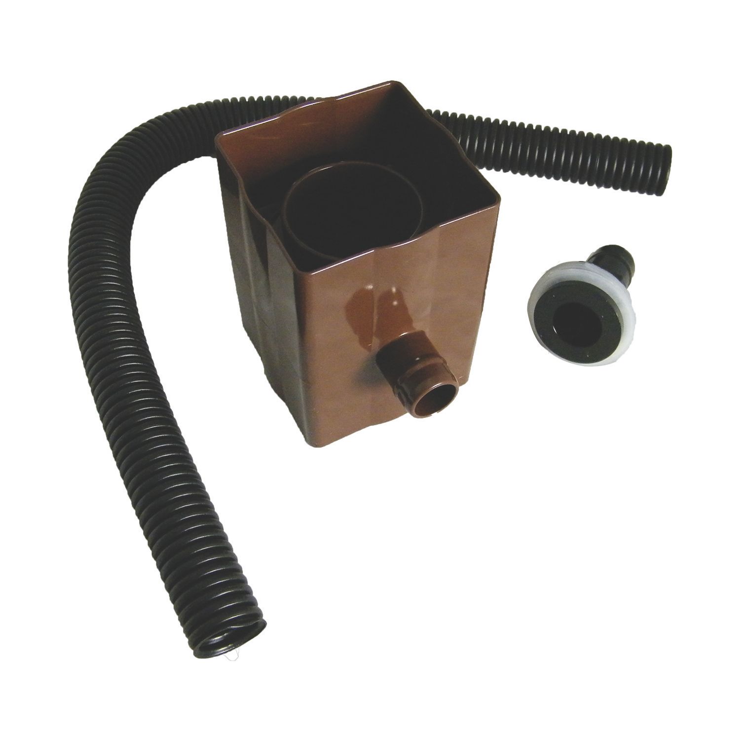 FloPlast Square Rainwater Diverter Brown (45998)