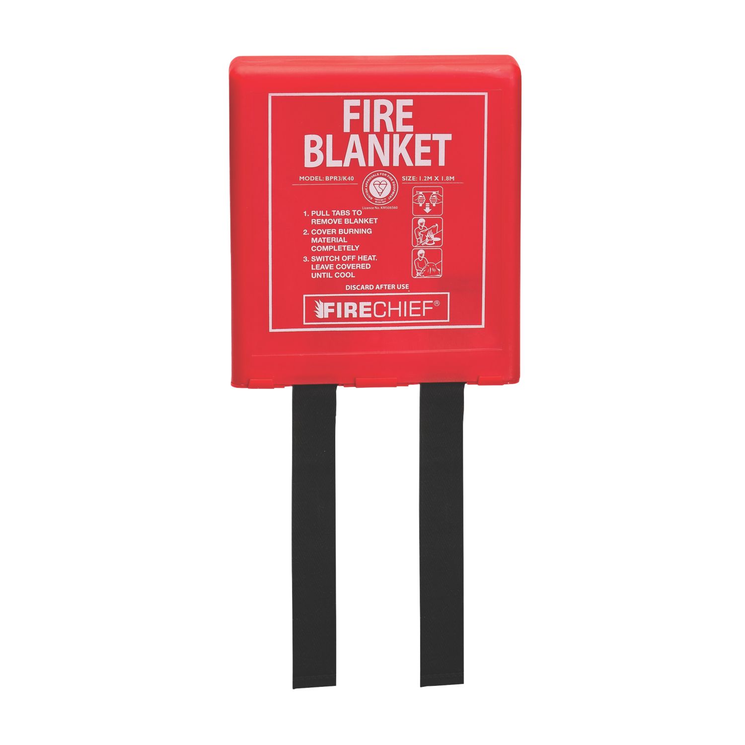 Firechief Fire Blanket with Rigid Case 1.8m x 1.2m (459FX)