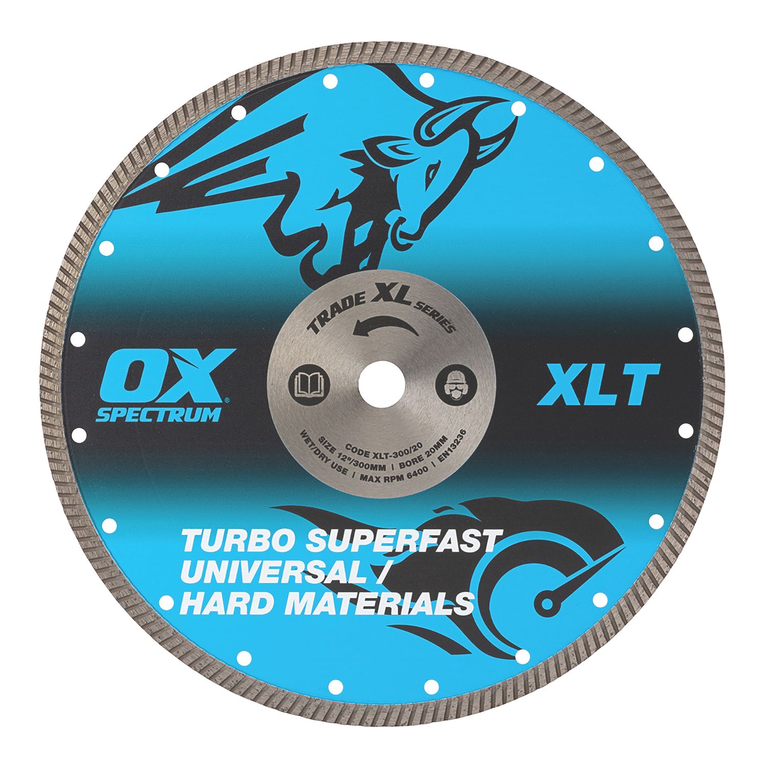 OX XL Turbo Masonry Diamond Blade 300mm x 20mm (460HR)