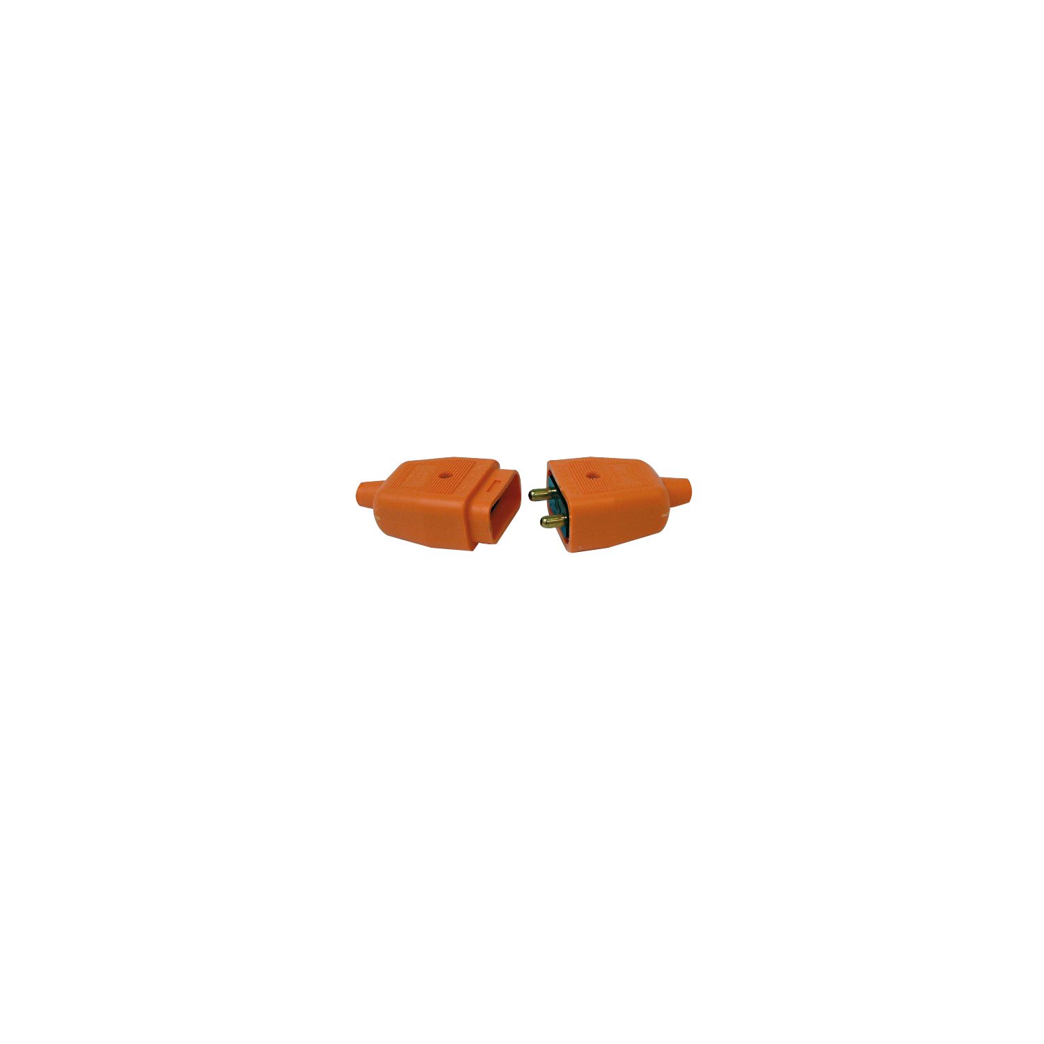 Masterplug NC102O 10A 2-Pin Connector Orange (46232)