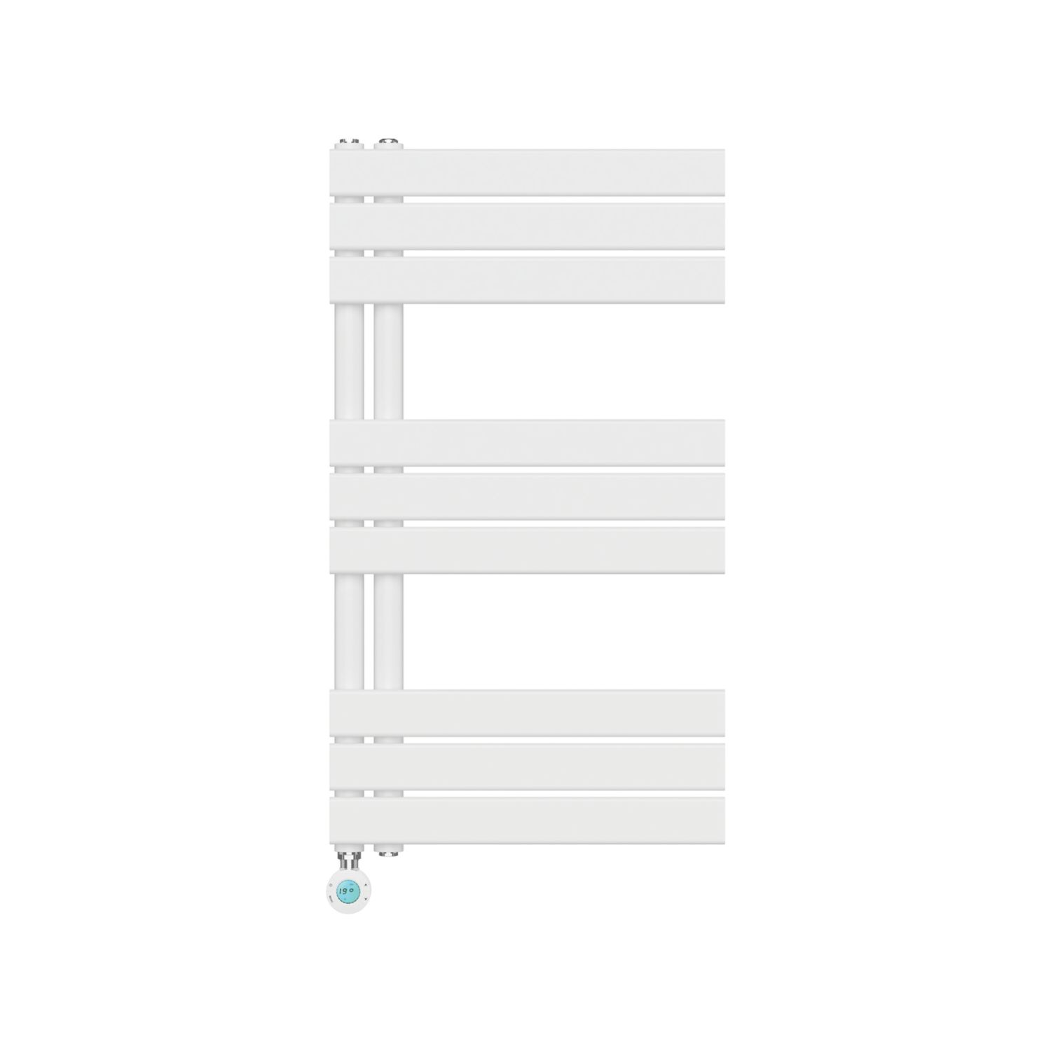 Flomasta 900mm x 500mm 1364BTU White Flat Electric Towel Radiator (462YN)