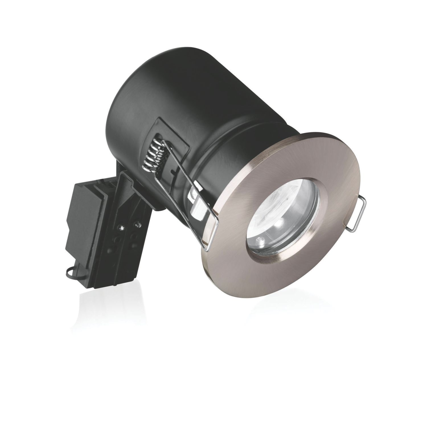 Aurora EFD Fixed Fire Rated LED Downlight Satin Nickel 5W 500lm (4634P)