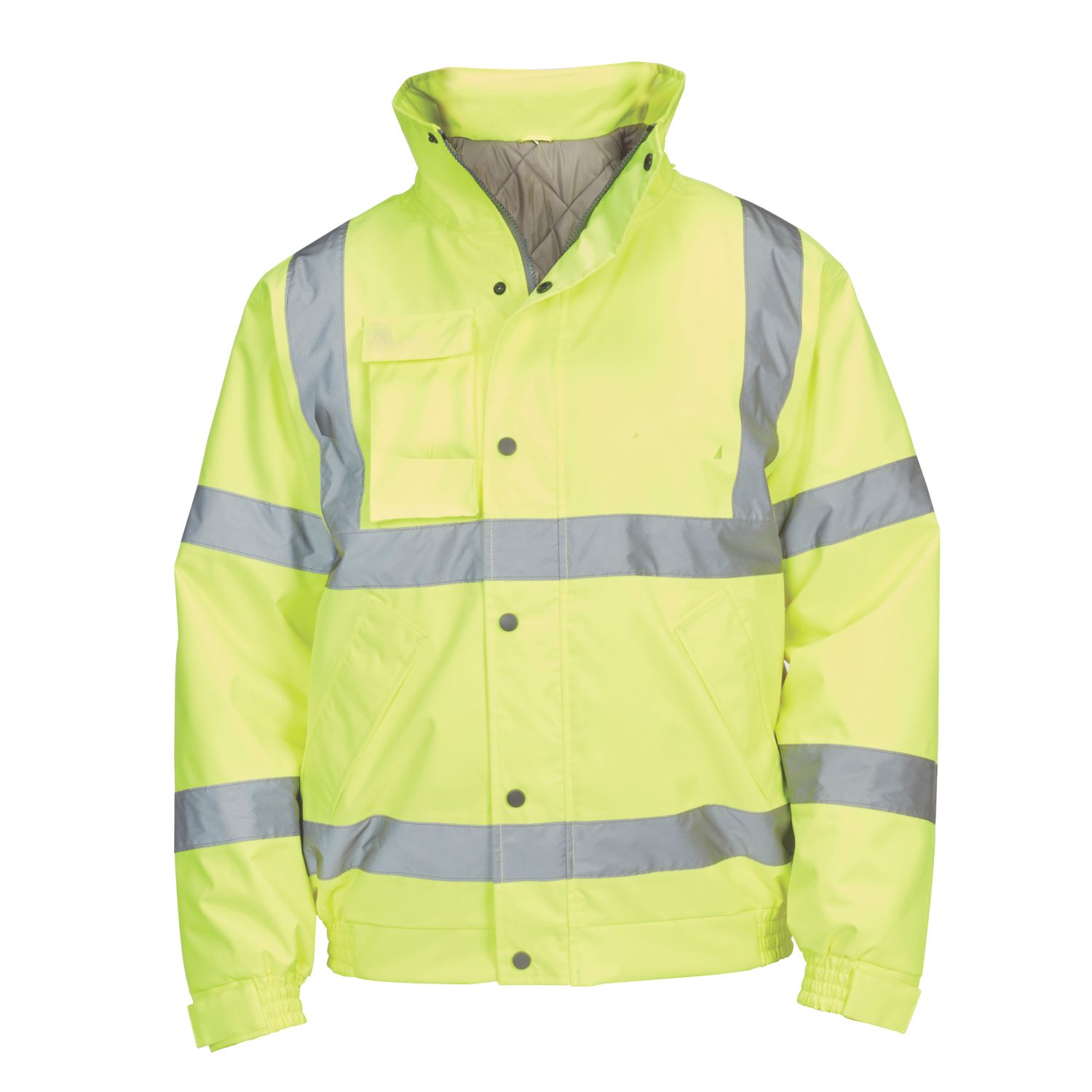 Hi-Vis Bomber Jacket Yellow Large 52" Chest (463FH)