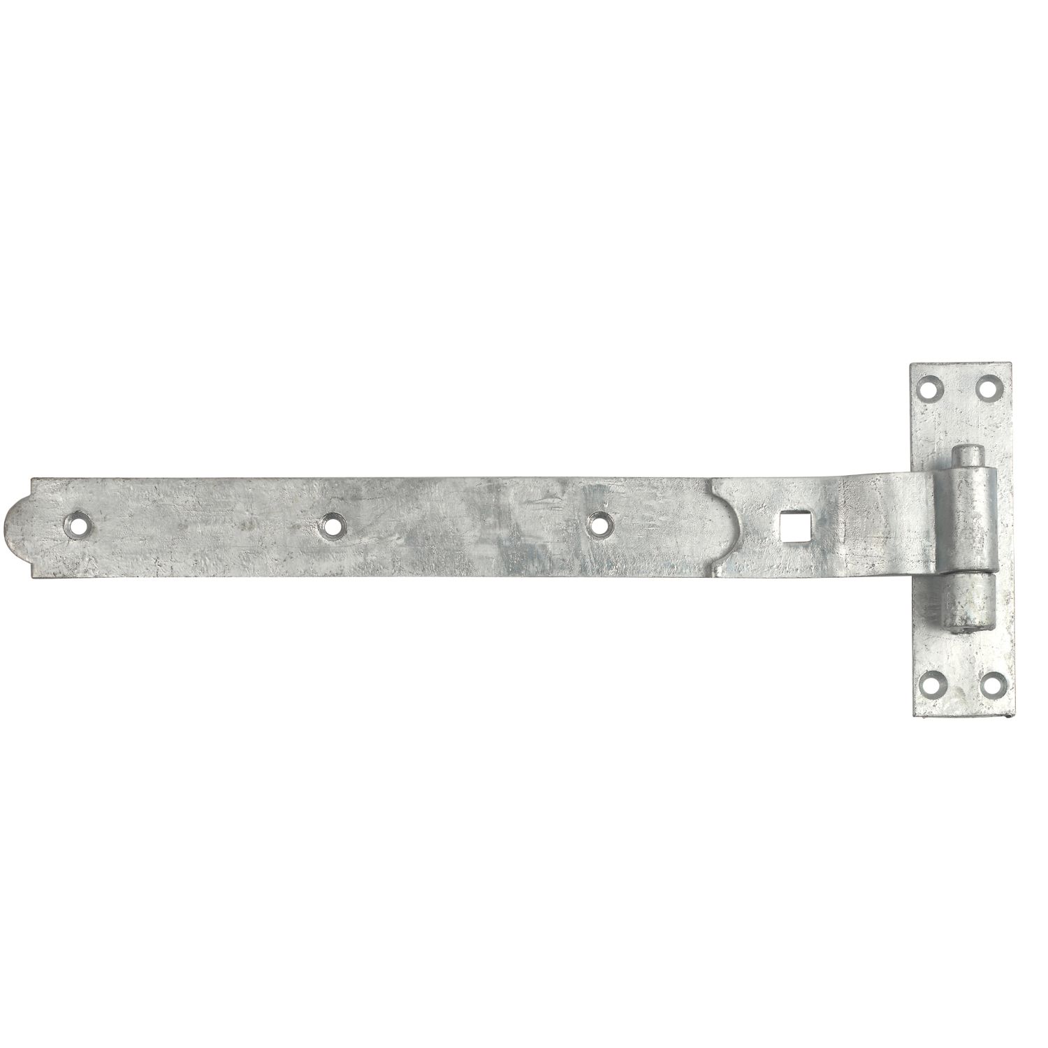 GateMate Matt Silver Cranked Band & Hook on Plate 164mm x 18" x 450mm 2 Pack (463YV)