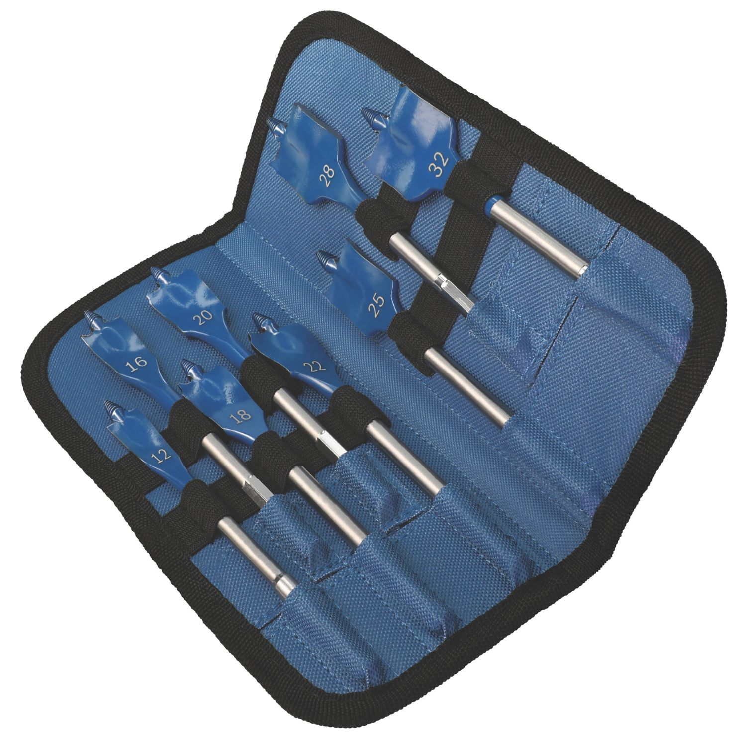 Bosch Expert SelfCut Speed Hex Shank Flat Wood Spade Drill Bit Set 8 Pieces (464CR)