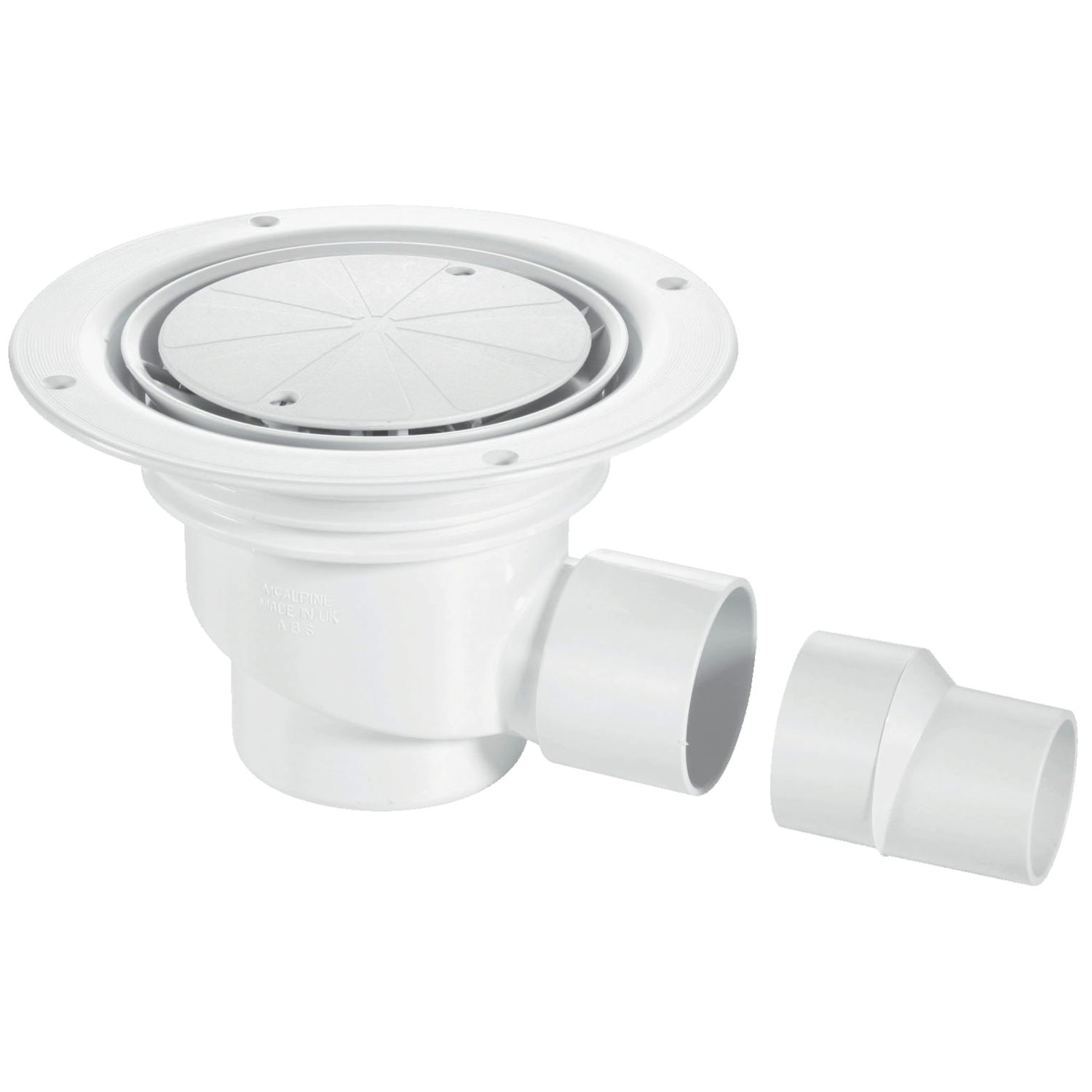 McAlpine TSG1-WH Trapped Gully White 75mm Water Seal (464JJ)