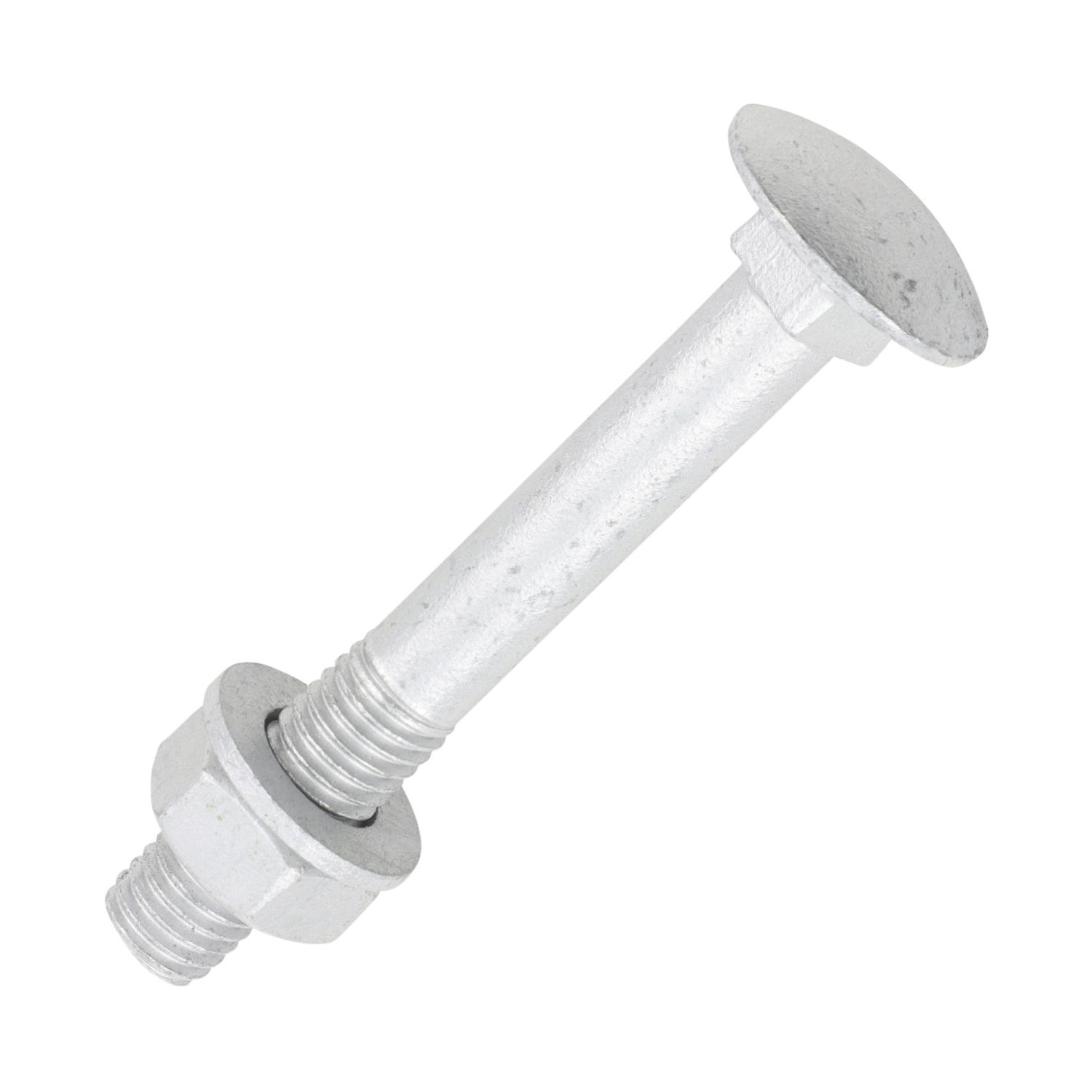 Timco Exterior Coach Bolts Carbon Steel Organic Silver Coating M10 x 75mm 10 Pack (464KG)