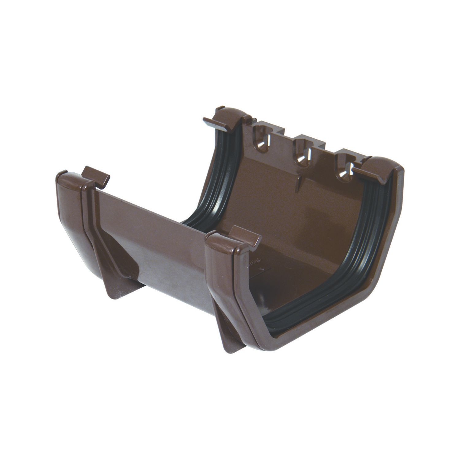 FloPlast uPVC Square Union Bracket Brown 114mm (46541)
