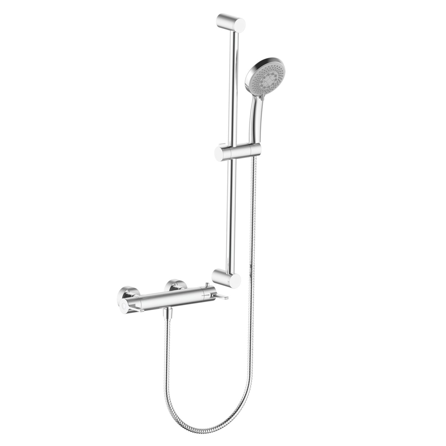 Ilovik Rear-Fed Exposed Chrome Thermostatic Shower Kit (465VE)