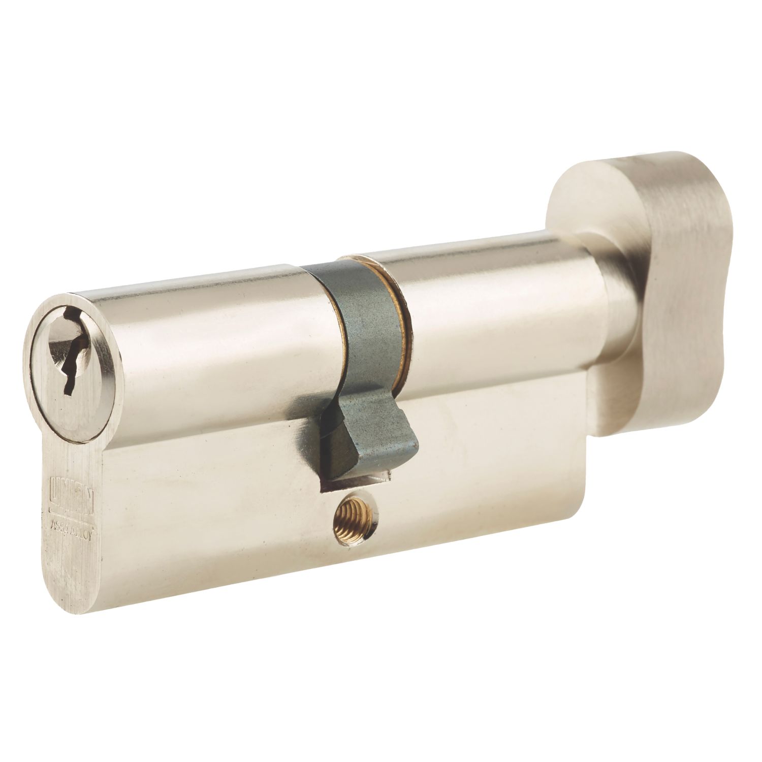 Union 6-Pin Thumbturn Euro Cylinder Lock 40-40 (80mm) Satin Nickel (4664G)