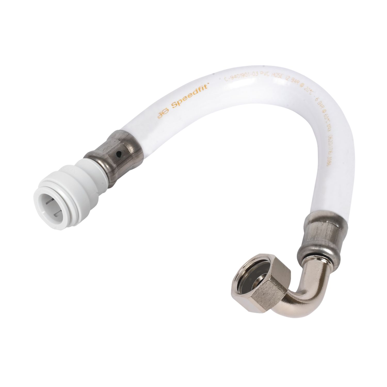 JG Speedfit Flexible Elbow 15mm x 1/2" x 300mm 2 Pack (46675)