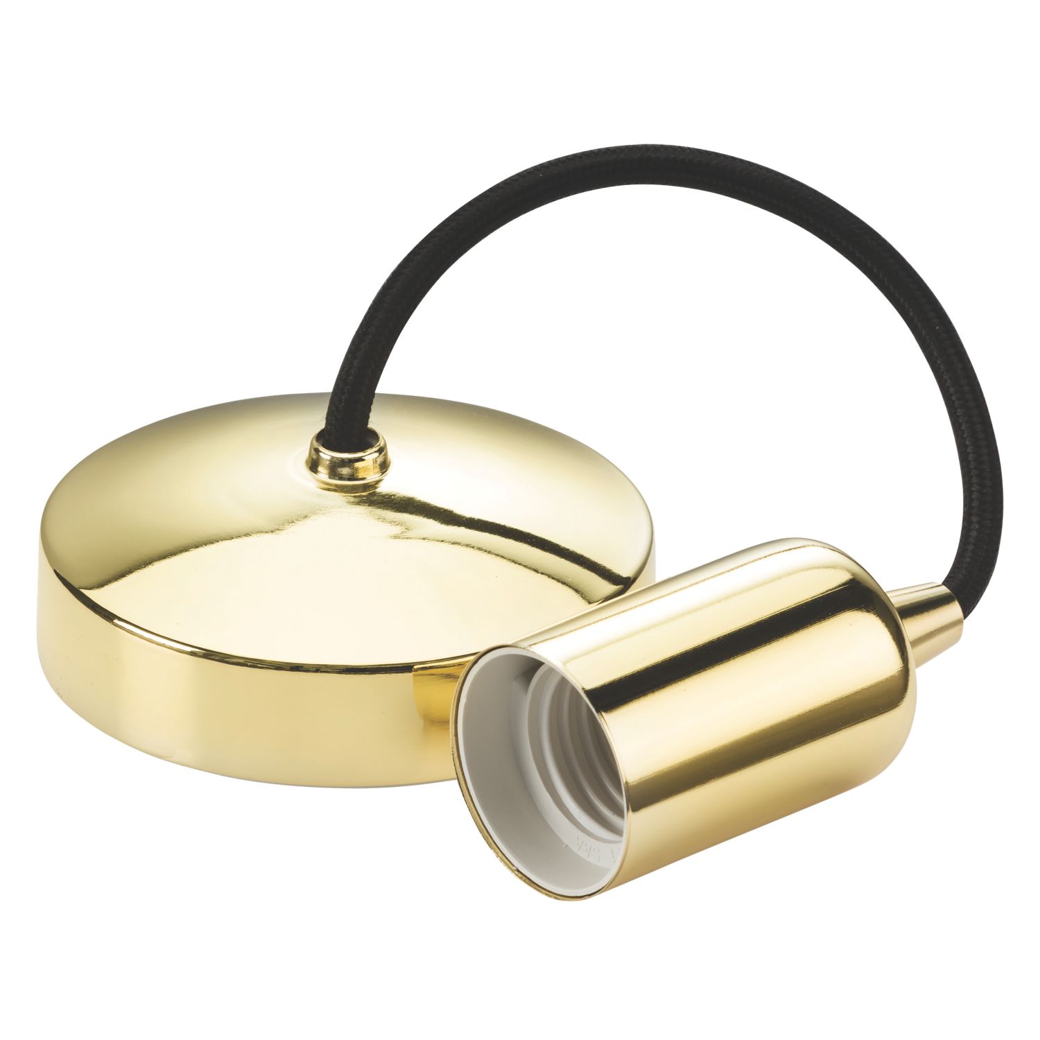 Knightsbridge Contemporary Pendant Polished Brass (466TY)