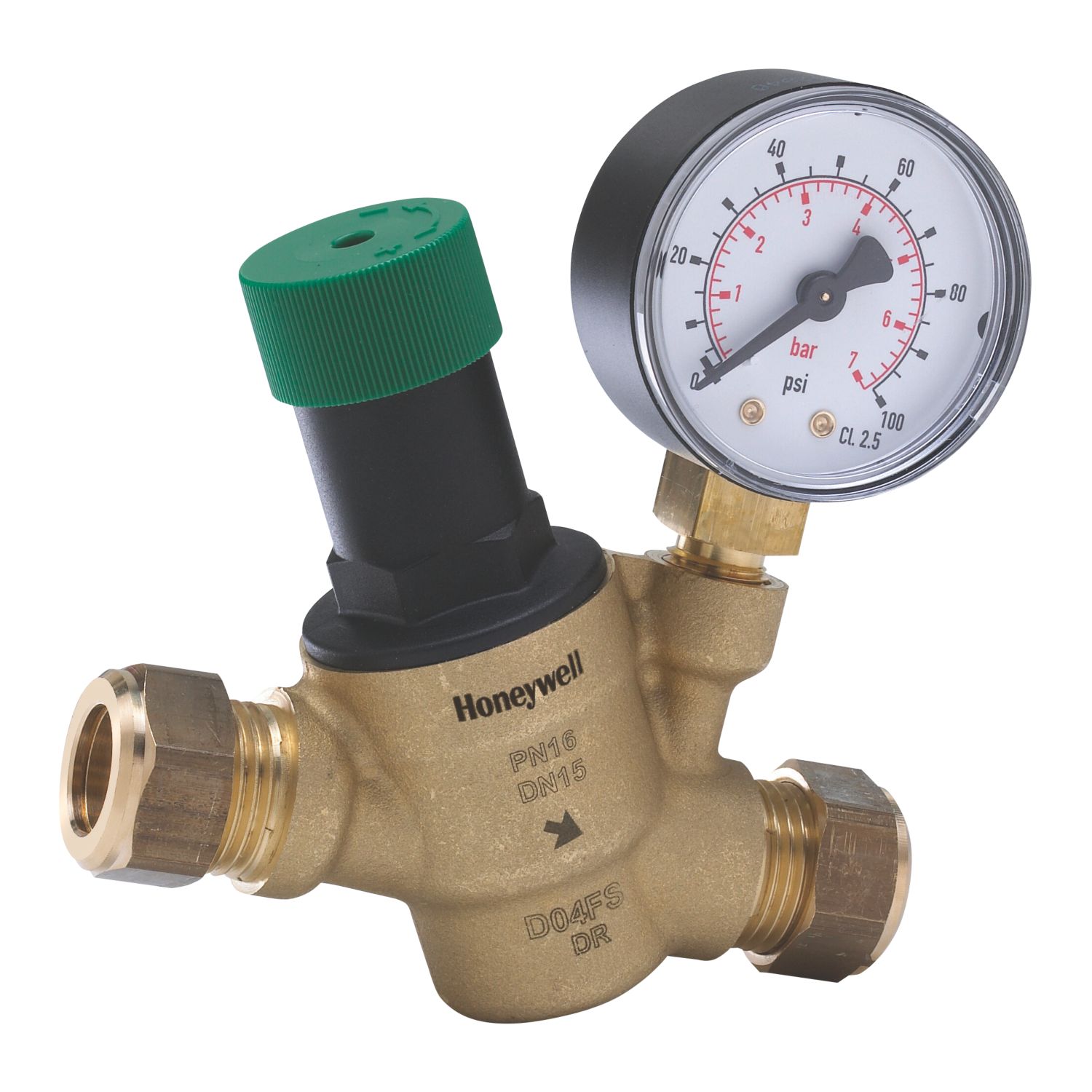 Honeywell Home Braukmann D04FM Pressure Reducing Valve 1.5-6bar 22mm x 22mm (4671J)