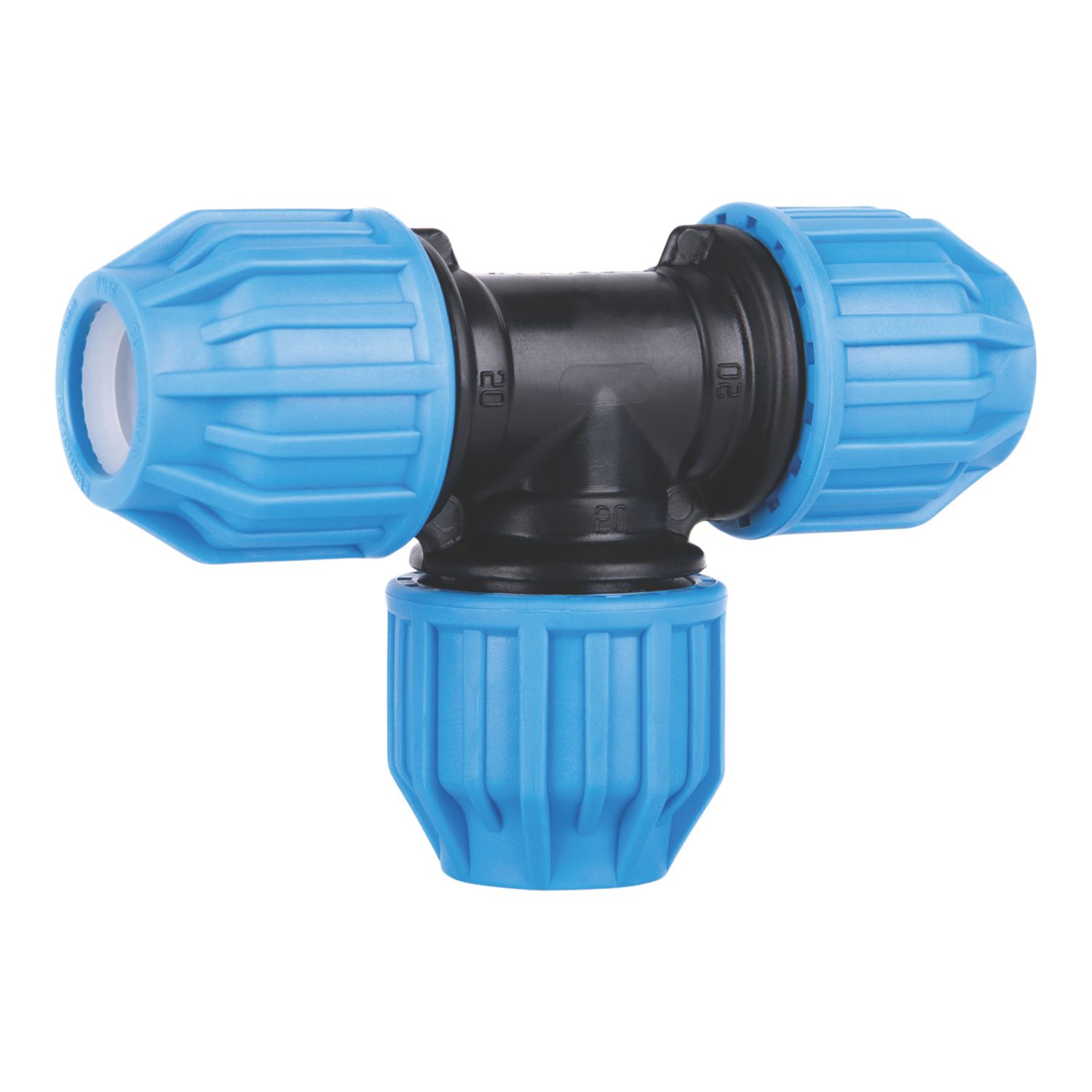 Flomasta MDPE Compression Equal Tee 20mm (468CV)