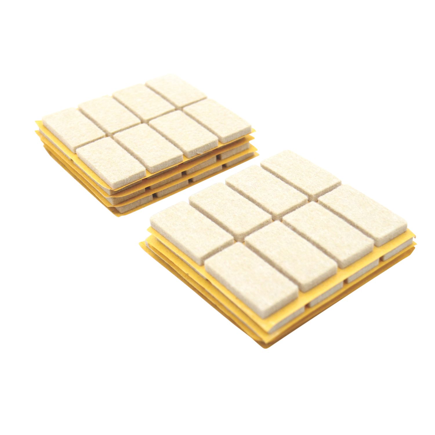 Essentials Beige Rectangular Self-Adhesive Felt Pads 20mm x 40mm 80 Pack (468XG)