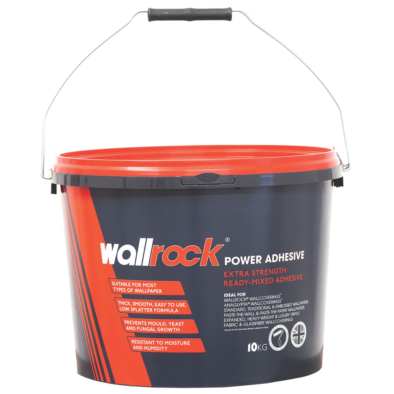 Wallrock Power Ready-Mixed Wallpaper Paste 10 Roll Pack 10kg (4692H)