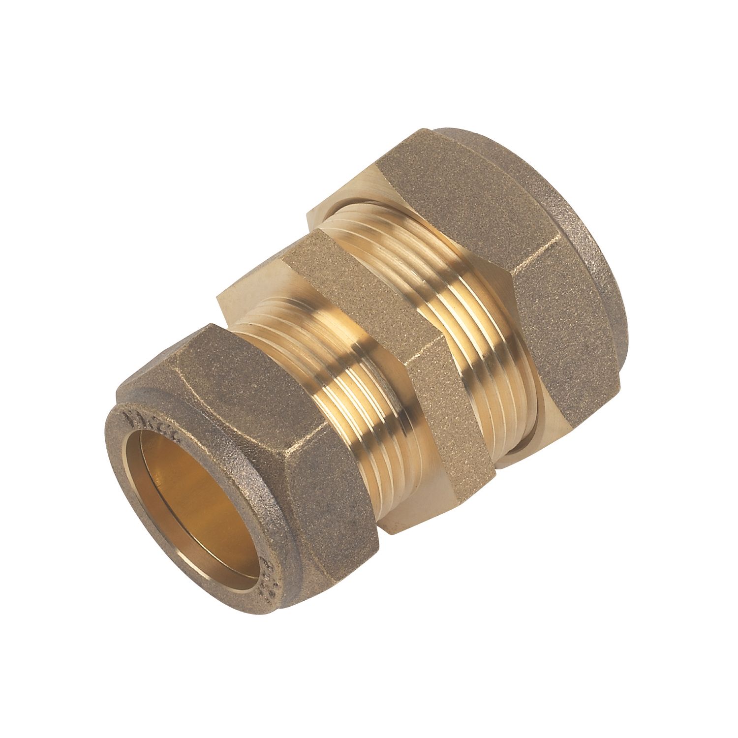 Flomasta Brass Compression Reducing Coupler 28mm x 22mm (47096)