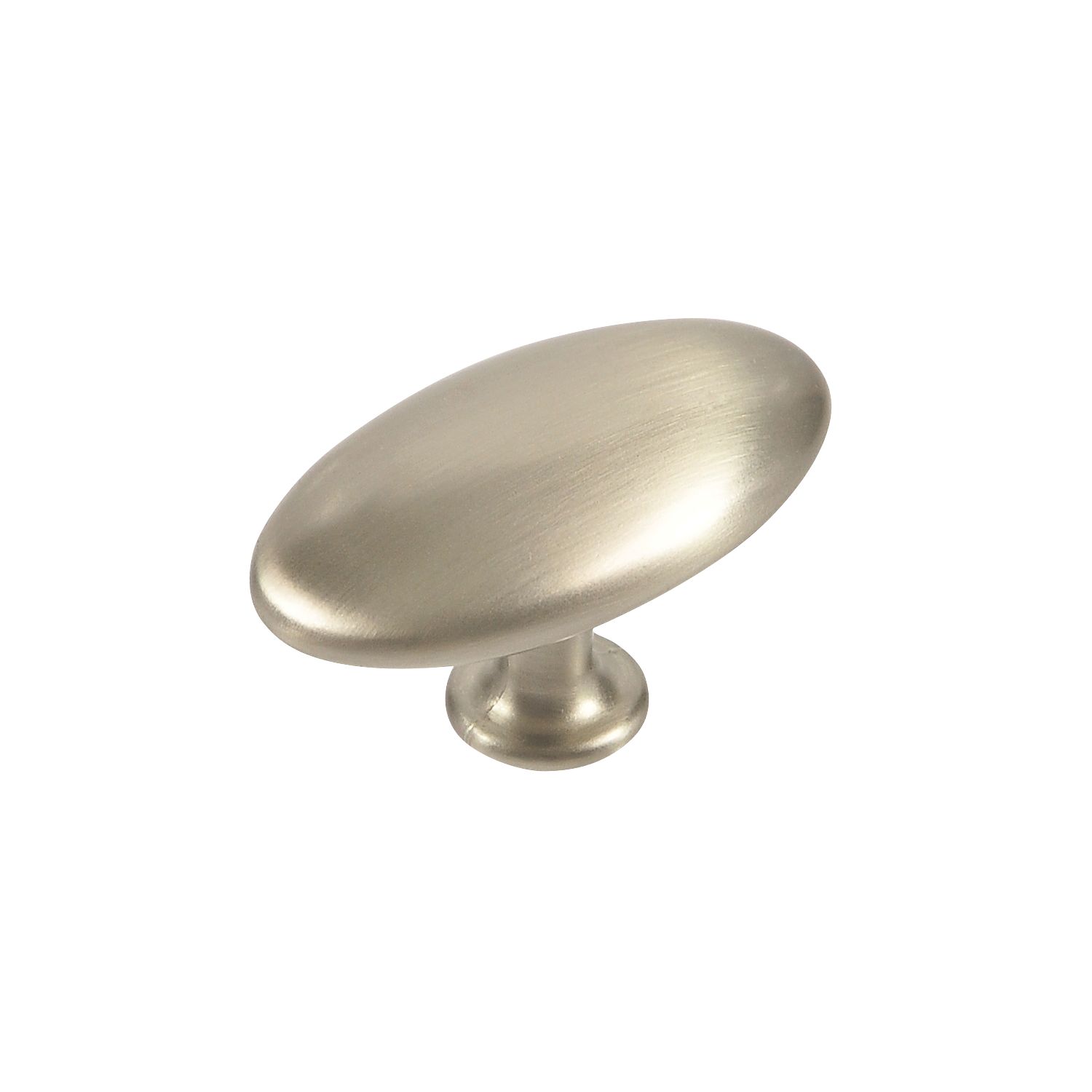 Siro Oval Pebble Cabinet Knob Satin Nickel 64mm (4709V)