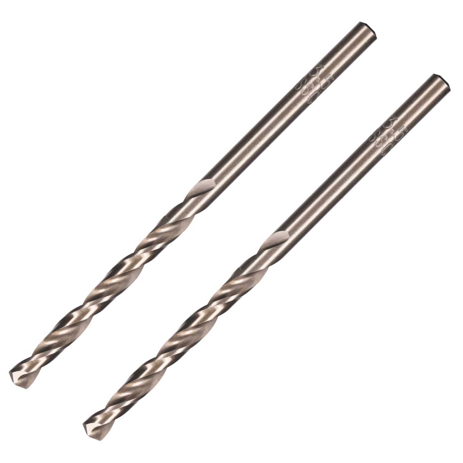 Erbauer Straight Shank Metal Drill Bits 3.5mm x 70mm 2 Pack (470JL)