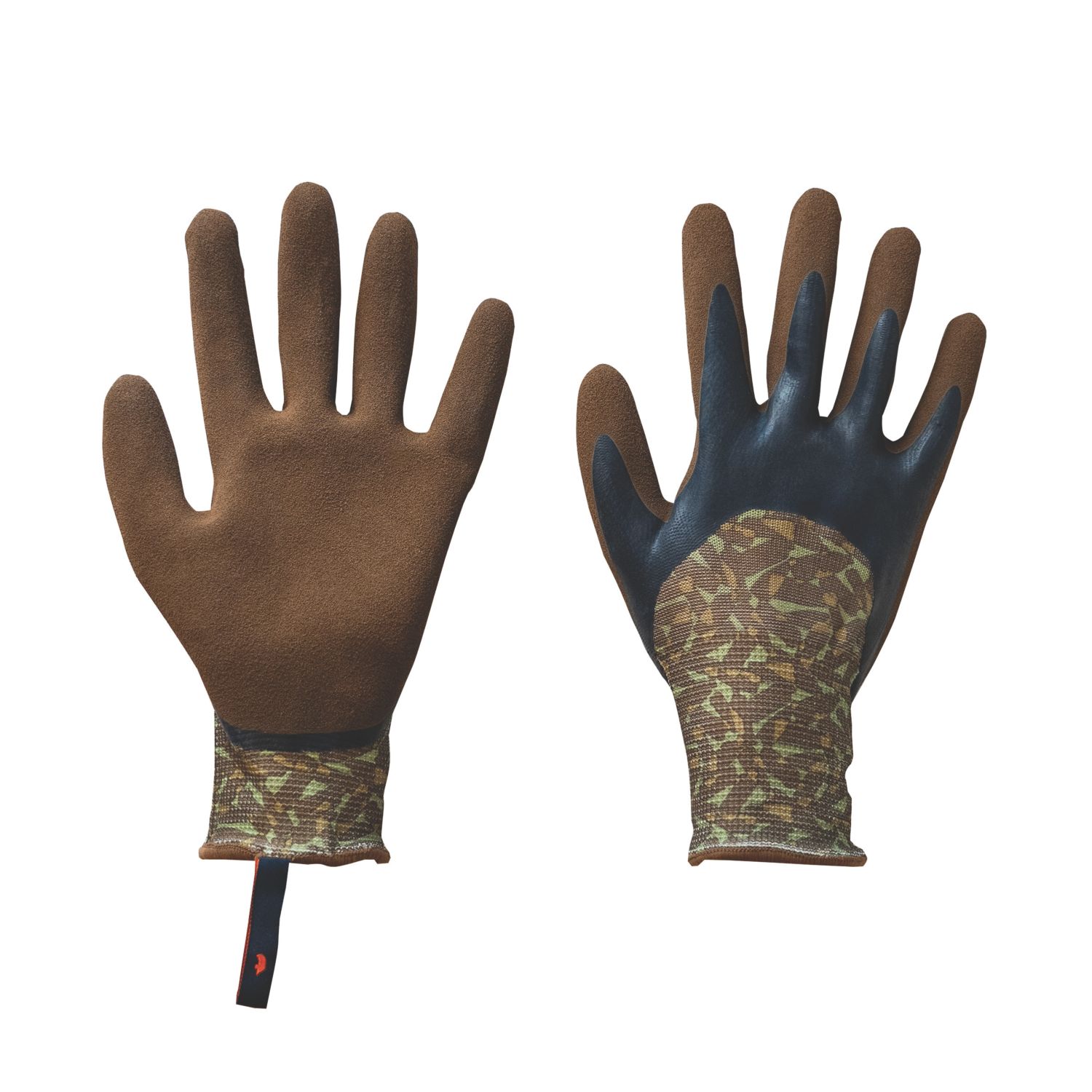 ClipGlove Bottle Glove Plus Recycled Polyethylene Gardening Gloves Navy / Khaki Large (471YE)