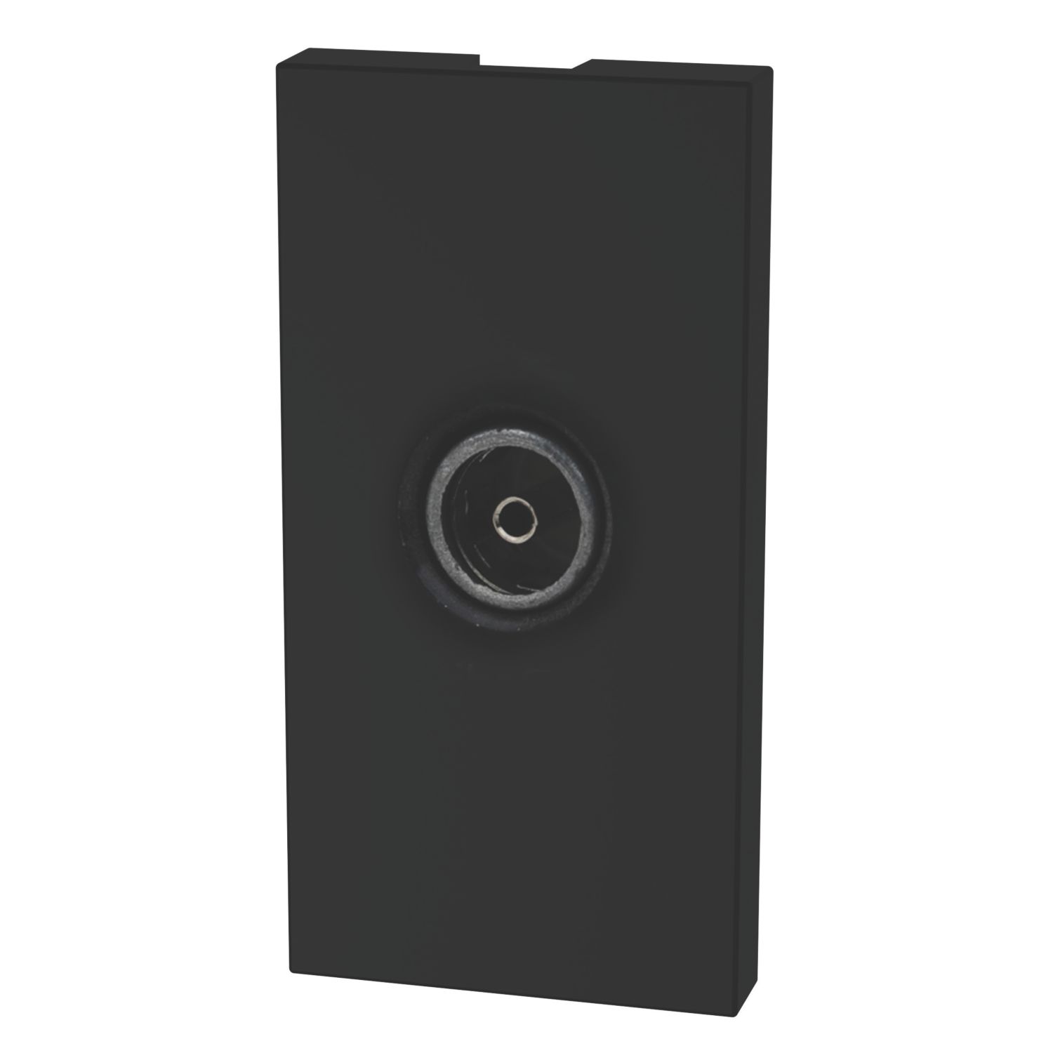 LAP Modular Coaxial TV Socket Black (47277)