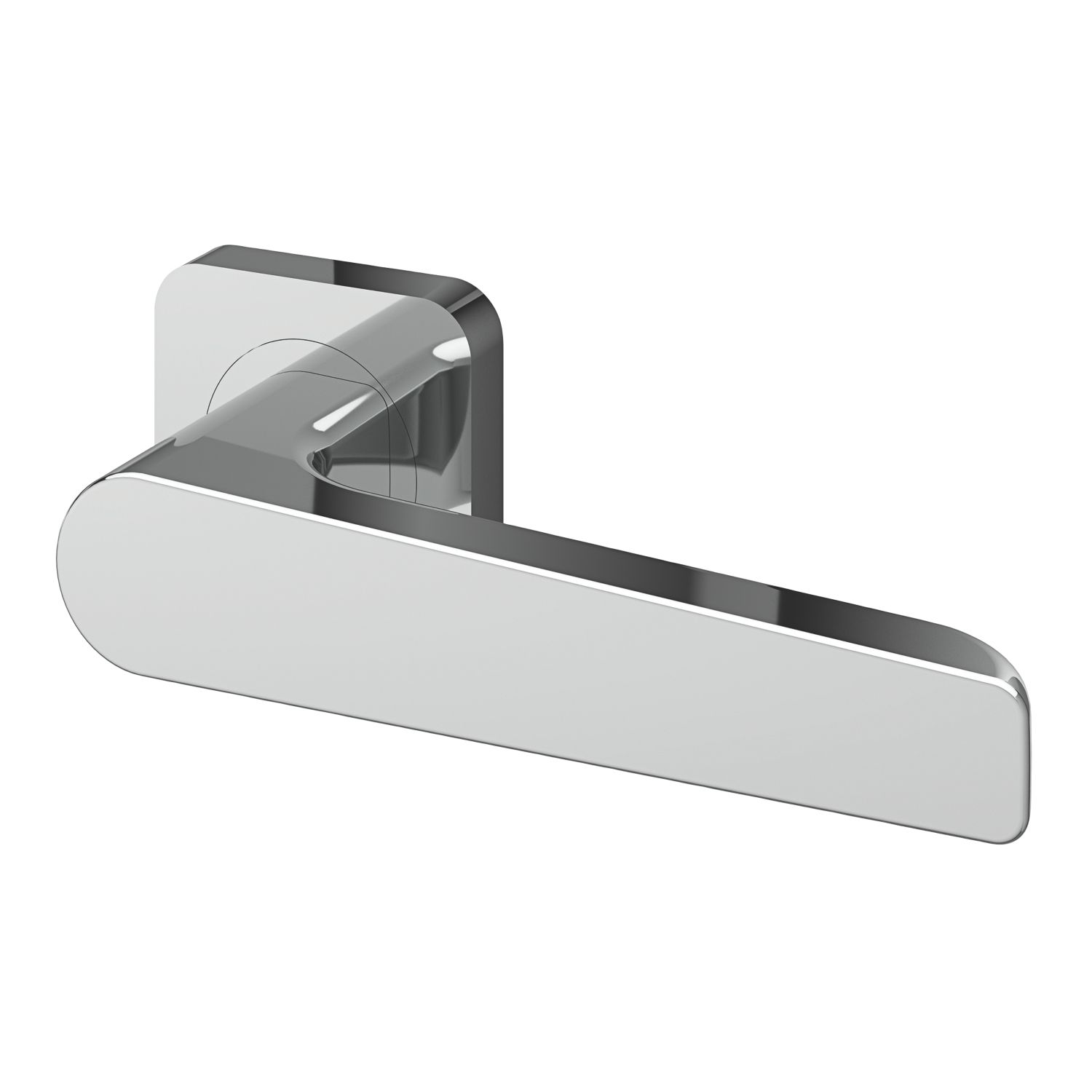 Smith & Locke Hanveg Door Handle Pair Polished Chrome (472FK)
