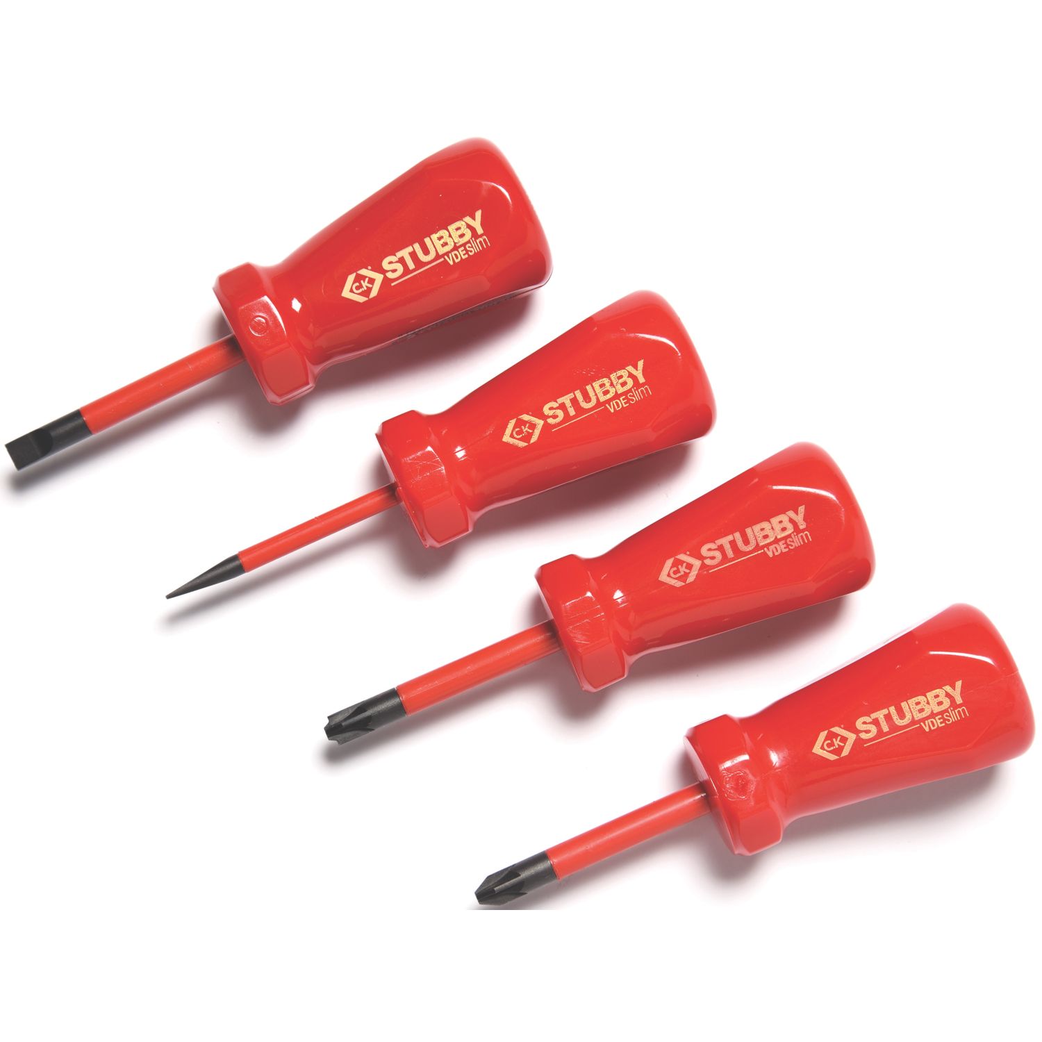 C.K Mixed Stubby VDE Screwdriver Set 4 Pieces (472JF)
