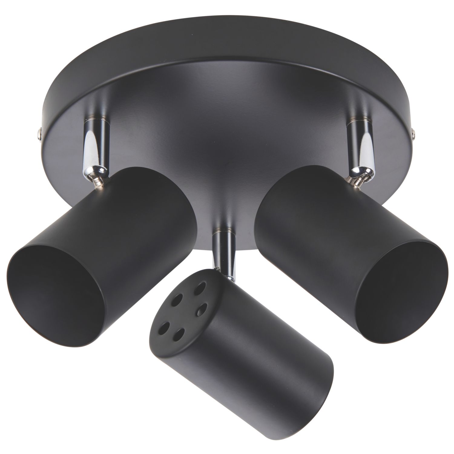 Saxby Toro Round 3-Light Spotlight Black (473RE)