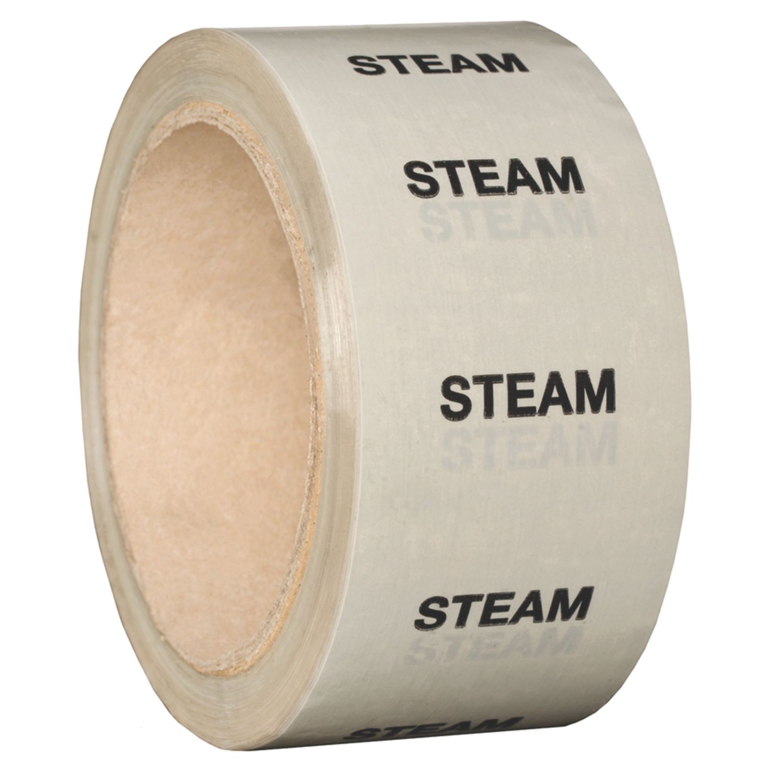 Essentials Steam Pipe Marking Tape White 33m x 50mm (473YU)
