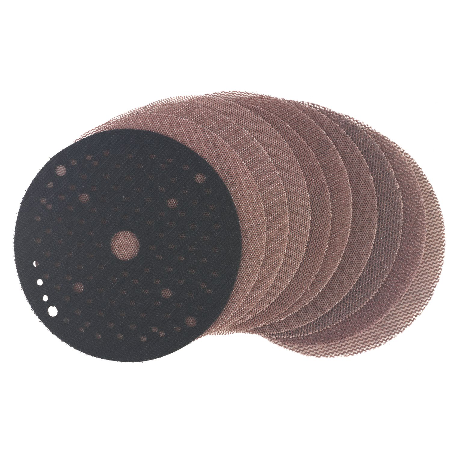 Milwaukee PowerGrid 4932492293 80, 120 & 180 Grit Mesh Multi-Material Sanding Disc & Pad Protector Set 125mm 10 Pack (474GE)
