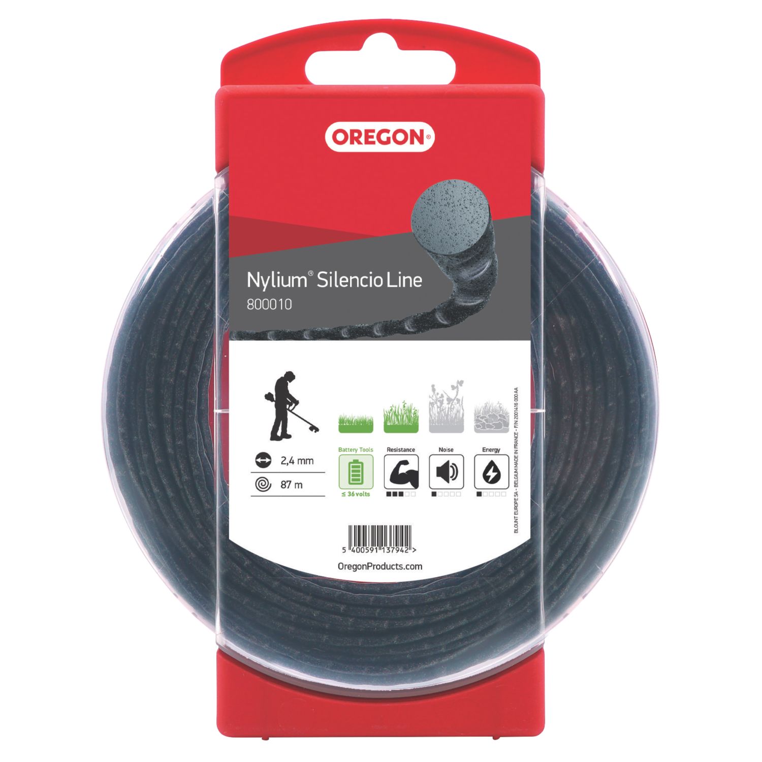 Oregon Nylium Silencio Trimmer Line 2.4mm x 87m (474JP)
