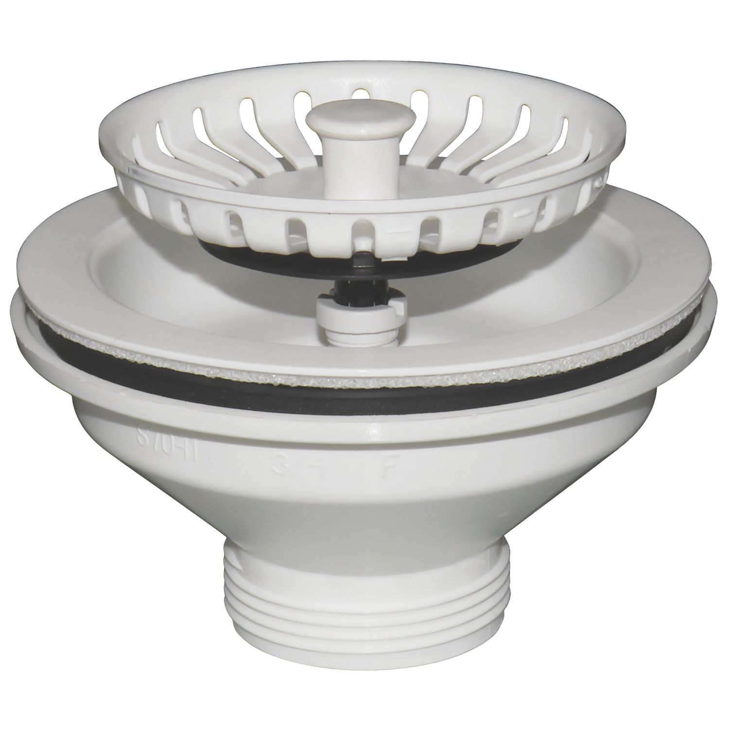 ETAL Sink Strainer Waste without Overflow White 90mm (475JL)