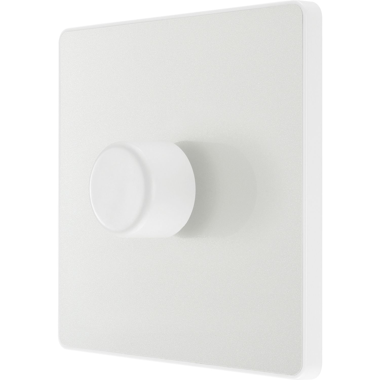 British General Evolve 1-Gang 2-Way LED Dimmer Switch Pearlescent White with White Inserts (475PY)