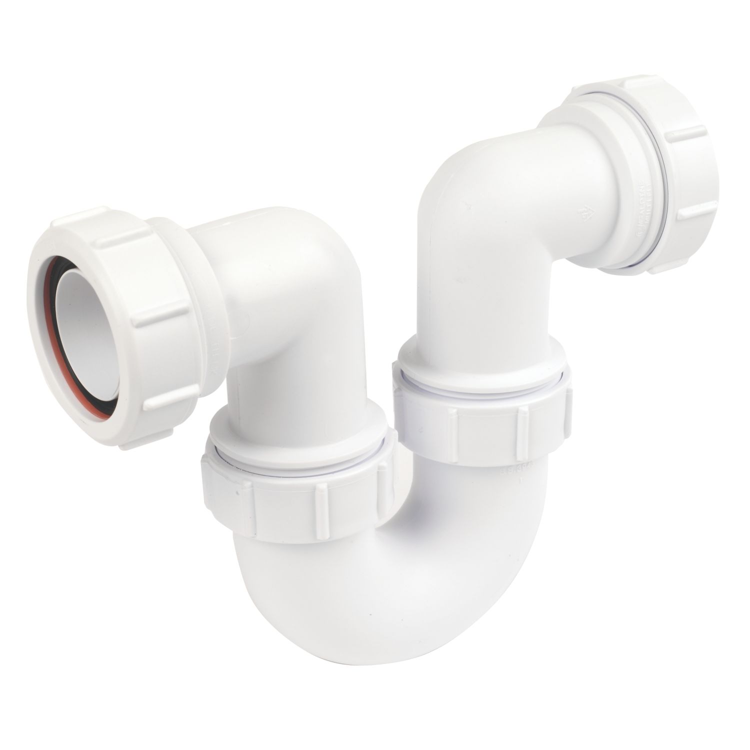 McAlpine Running P Trap White 40mm (47605)