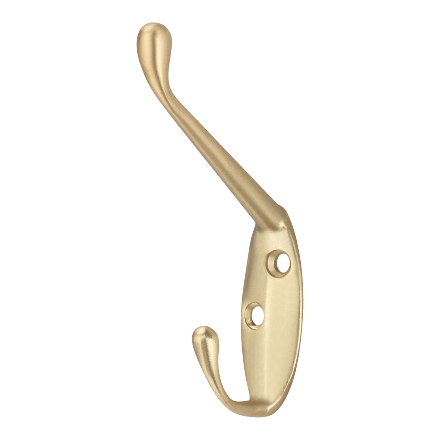 Essentials Coat & Hat Hook Brushed Brass 86mm (477TE)