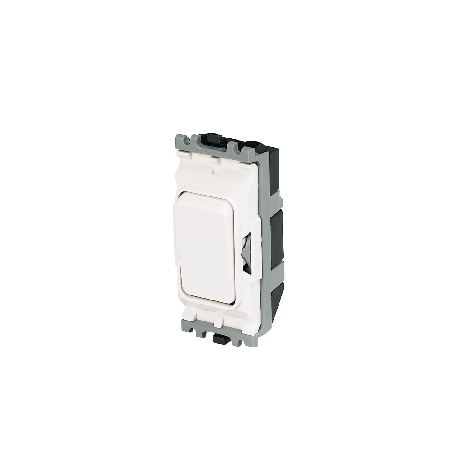 MK Grid Plus 20A 2-Way Grid Light Switch White with Colour-Matched Inserts (47845)