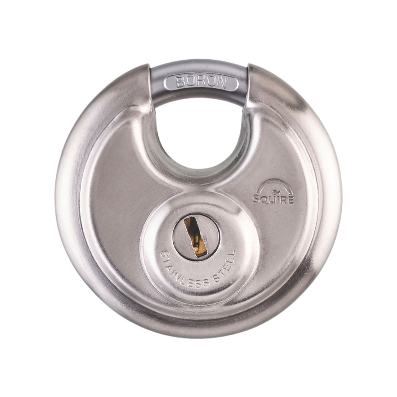 Squire DCL1 Stainless Steel Water-Resistant Disc Padlock 70mm (478PU)