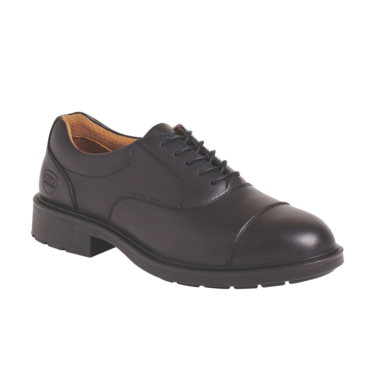 City Knights Oxford Size 9 Black Steel Toe Cap Safety Shoes (47990)