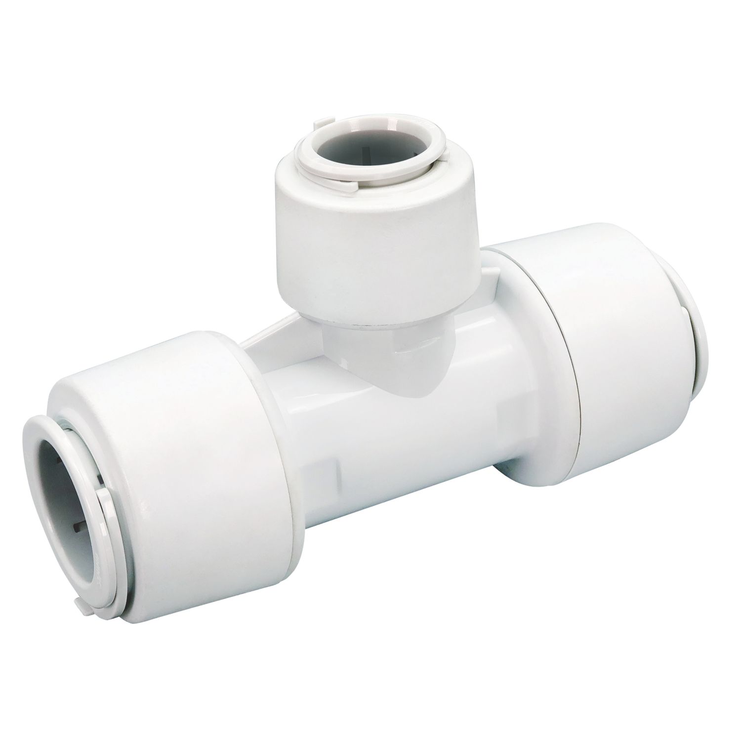 FloPlast FloFit+ Plastic Push-Fit Reducing Tee 28mm x 28mm x 22mm (479RG)