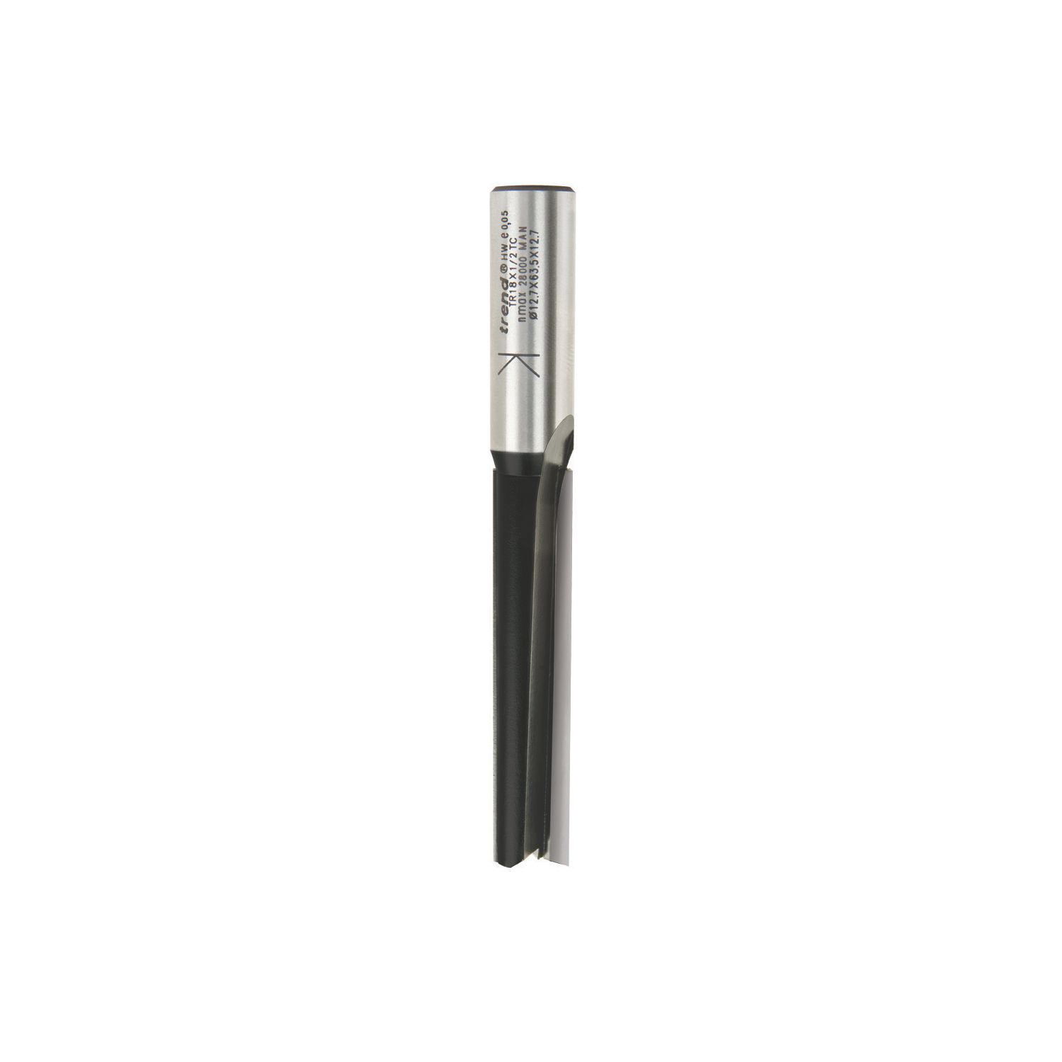 Trend TR18X1/2TC 1/2" Straight Cutter 12.7mm x 63mm (48020)