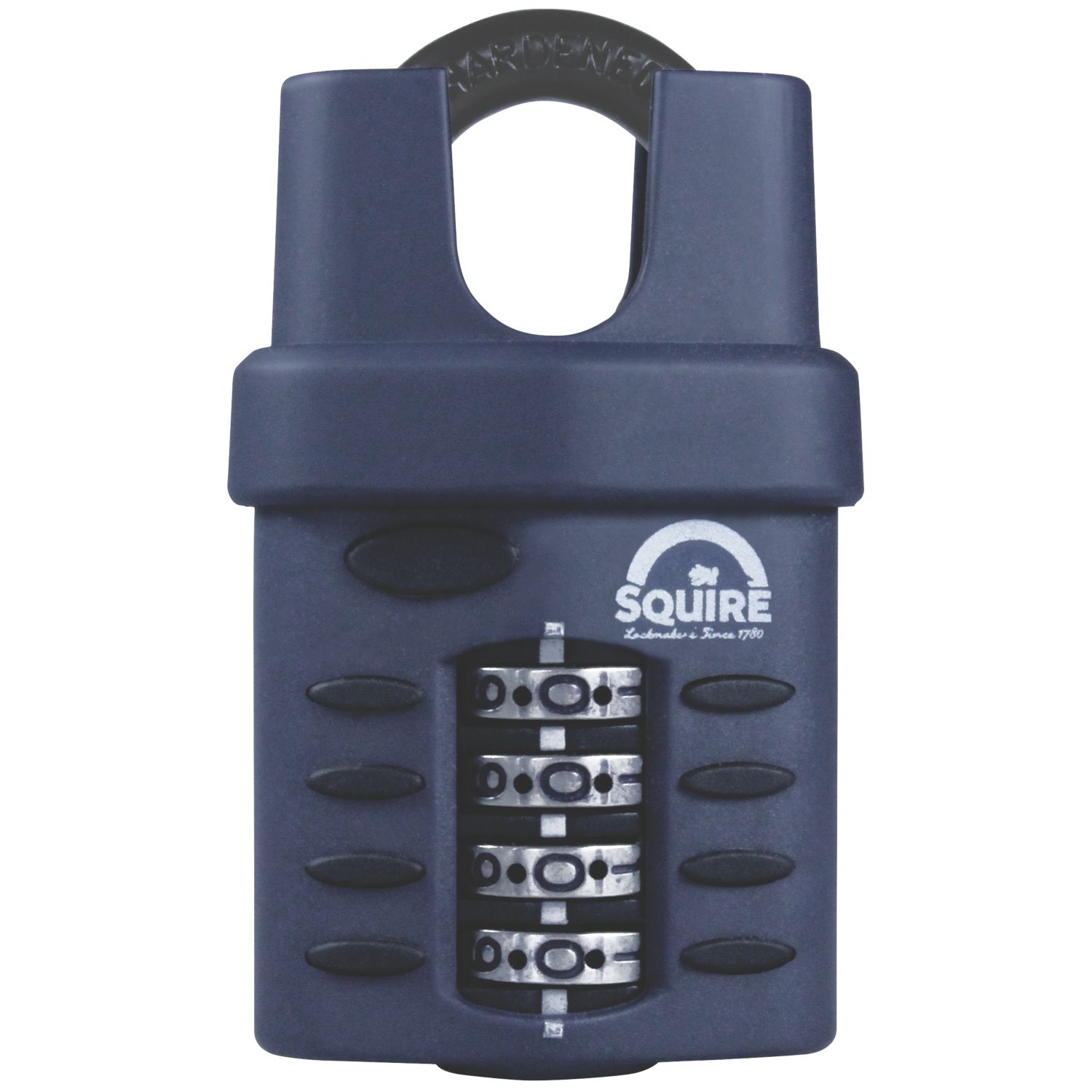 Squire Water-Resistant Closed Shackle Combination Padlock Blue 40mm (48052)