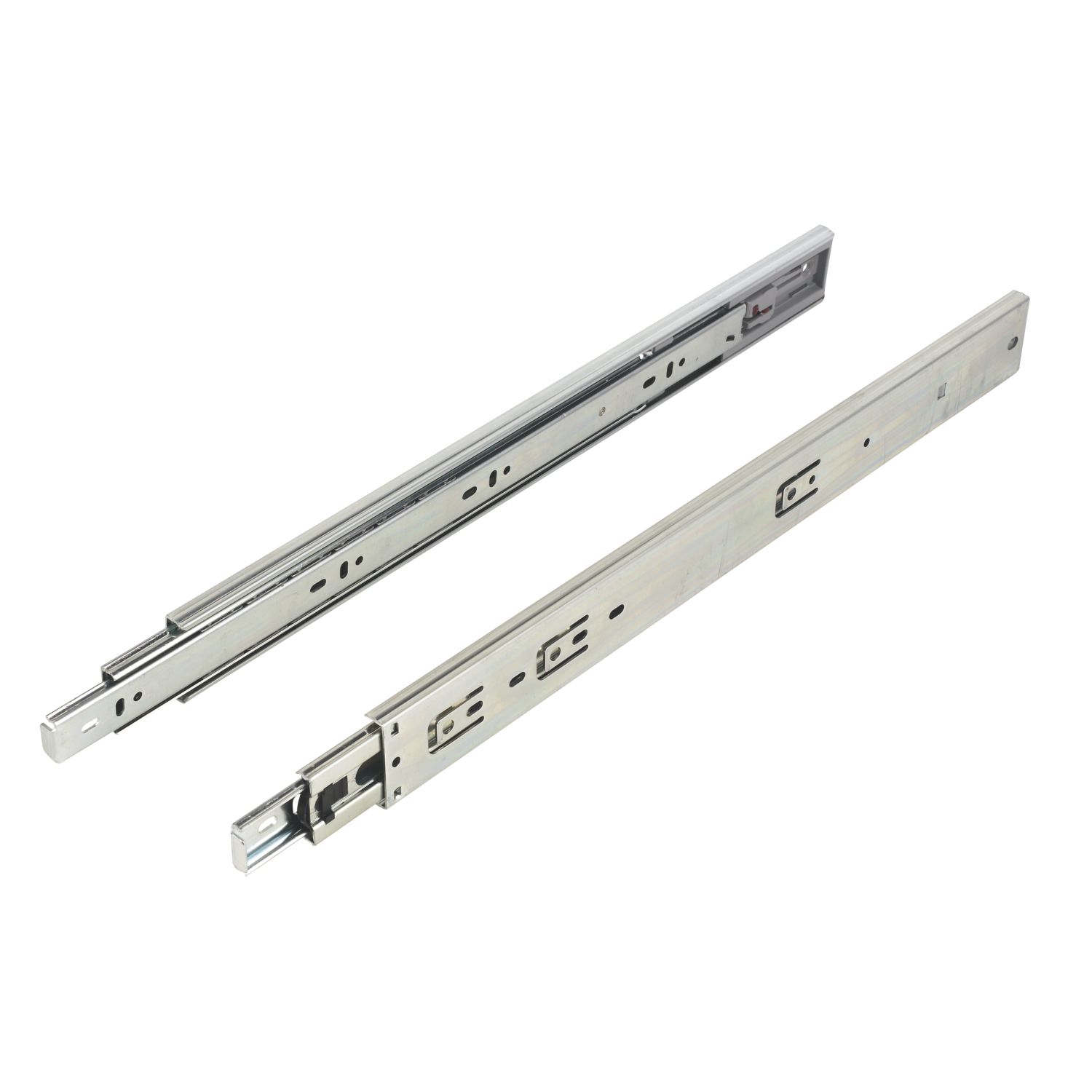 Essentials Zinc-Plated Soft-Close Ball Bearing Drawer Runners 450mm 2 Pack (48173)