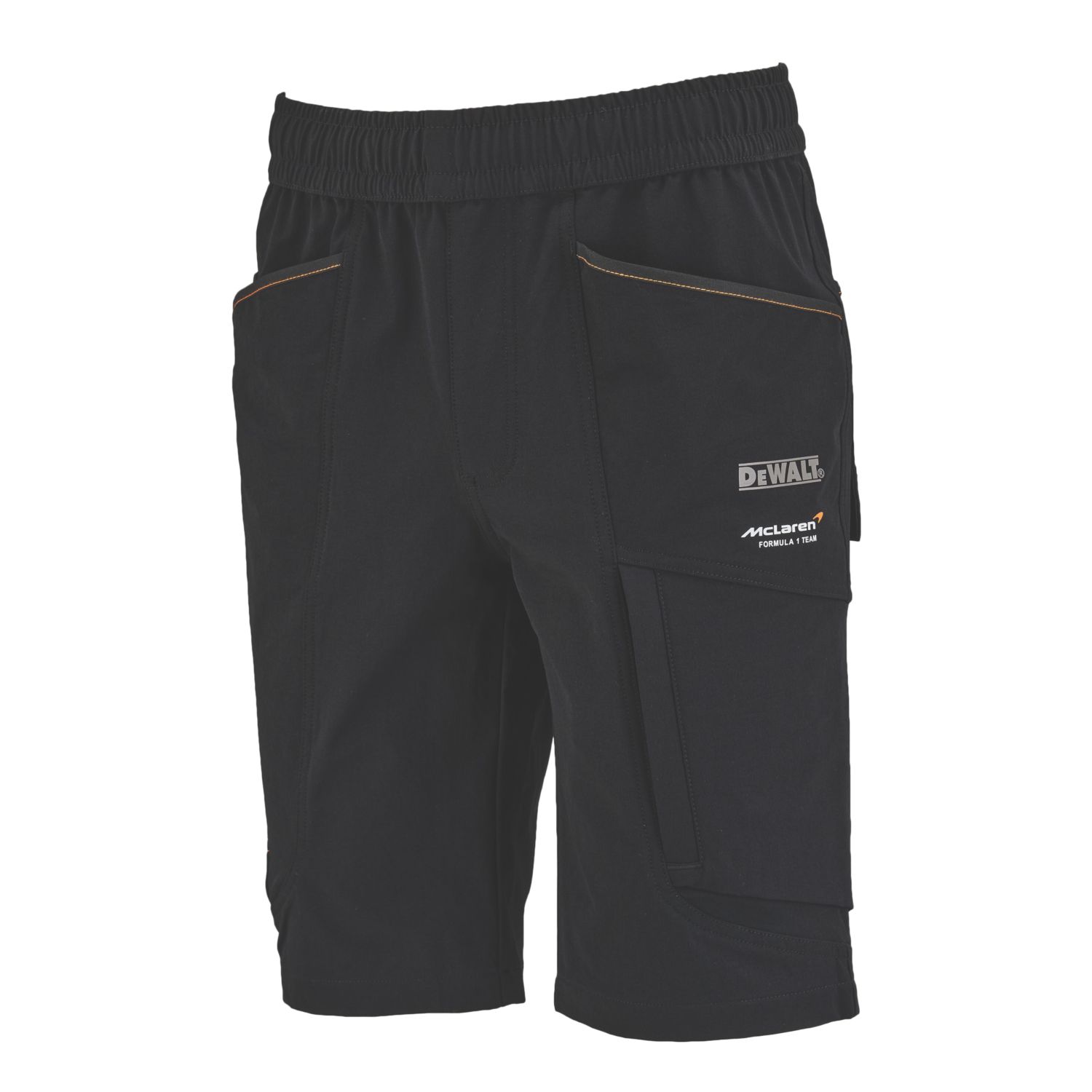 DEWALT McLaren F1 Team Temple XXL Jogger Shorts Black 38-47" W (481VE)