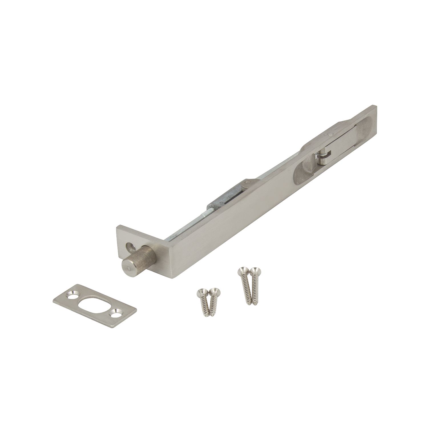 Hafele Lever-Action Flush Bolt Satin Stainless Steel 200mm (4828V)