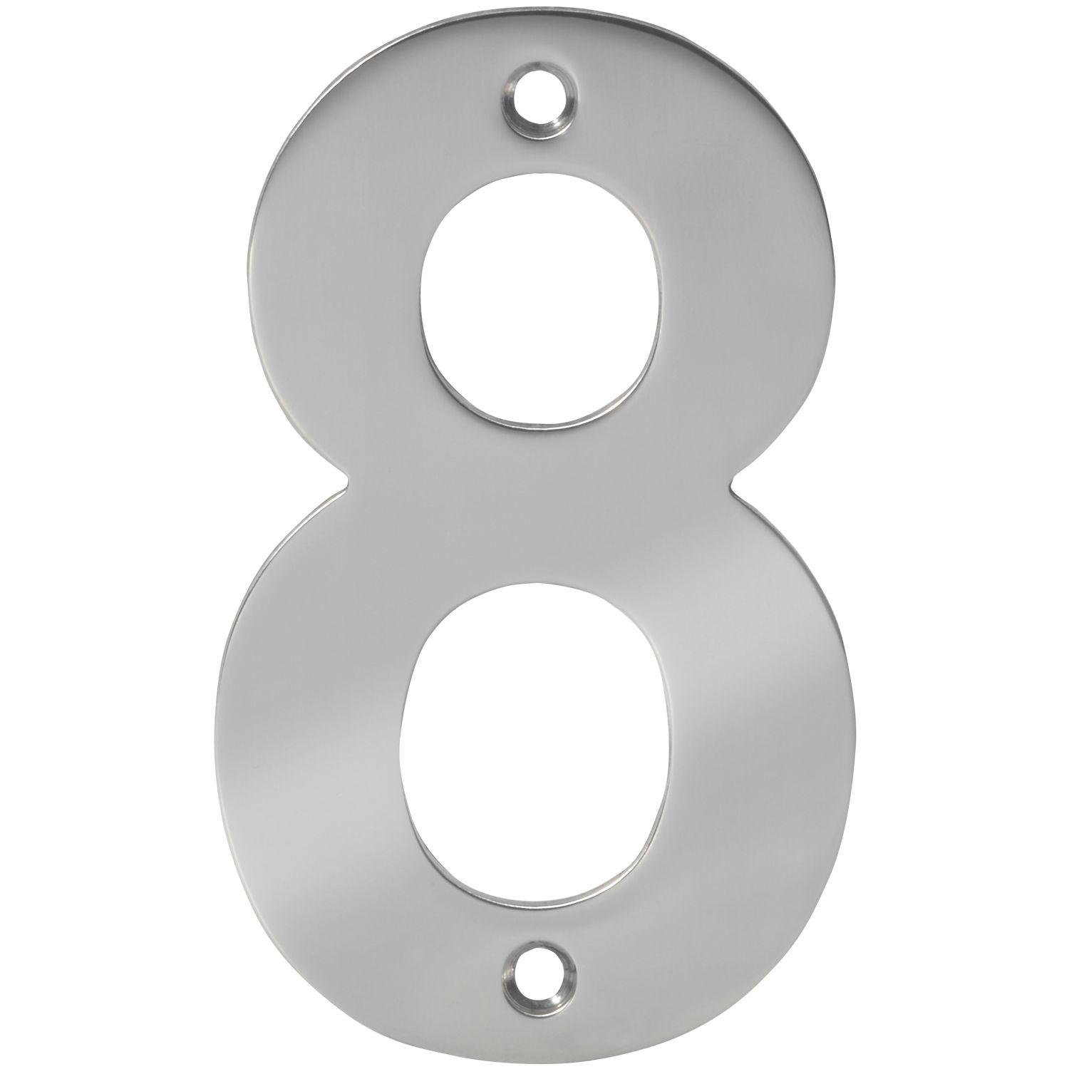 Eclipse Door Numeral 8 Polished Stainless Steel 100mm (482FT)