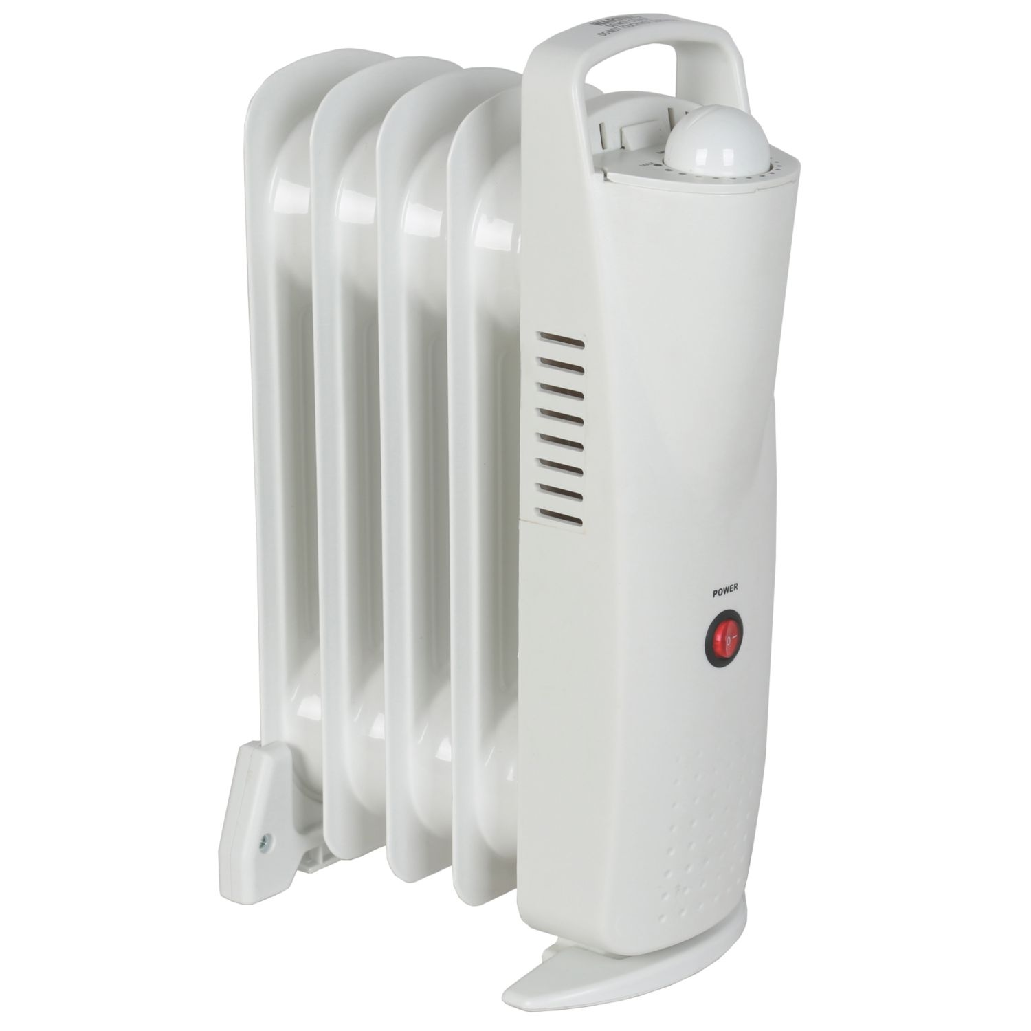 Essentials 500W Electric Portable Oil-Filled Radiator White (482KY)