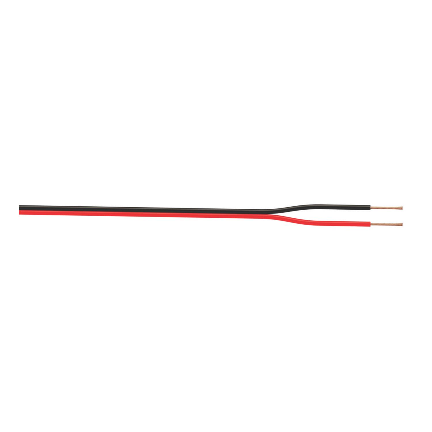 Time Black/Red 24 Strand Speaker Cable 25m Coil (483JY)